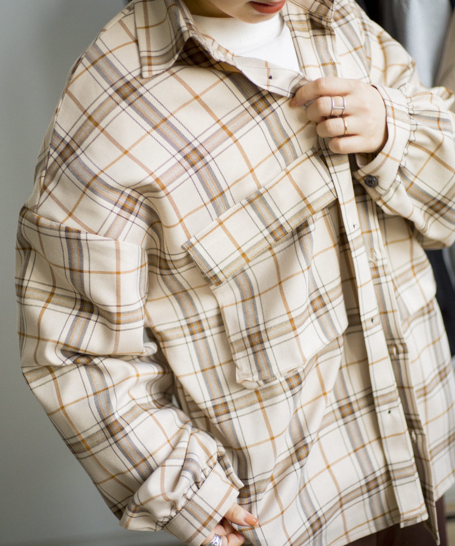 ユニセックス 男女 兼用 両ポケtrビッグチェックシャツ Cpcm シーピーシーエム メンズ Pal Closet パルクローゼット パルグループ公式ファッション通販サイト