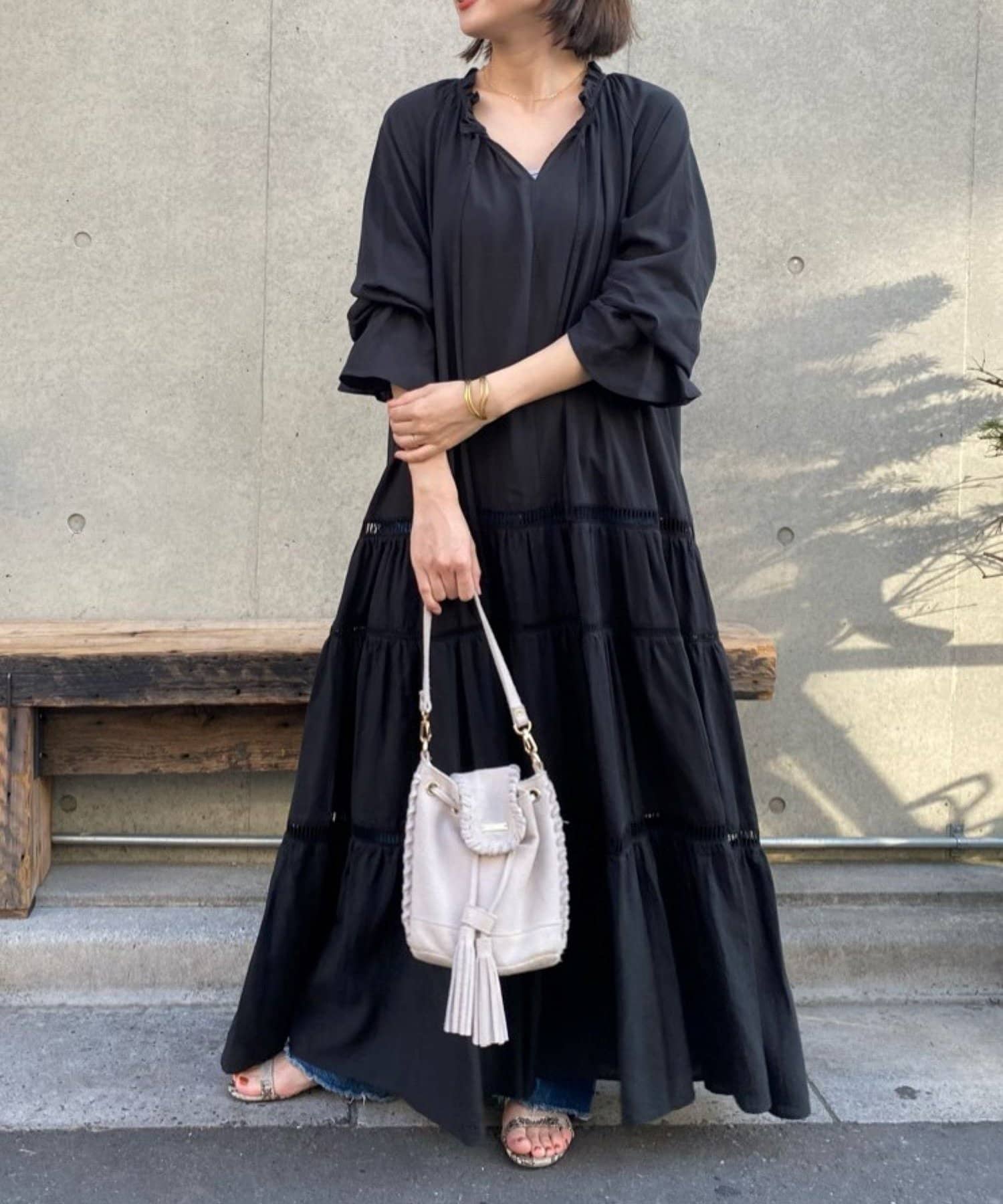 小柄さんでも着れる！〜ティアードマキシドレス〜 - SHENERY  