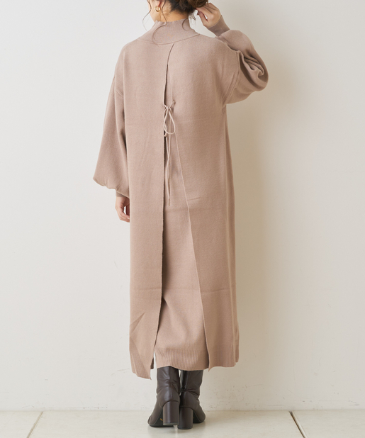 レイヤード風ハイネックニットロングワンピース Who S Who Chico フーズフーチコ レディース Pal Closet パルクローゼット パルグループ公式ファッション通販サイト