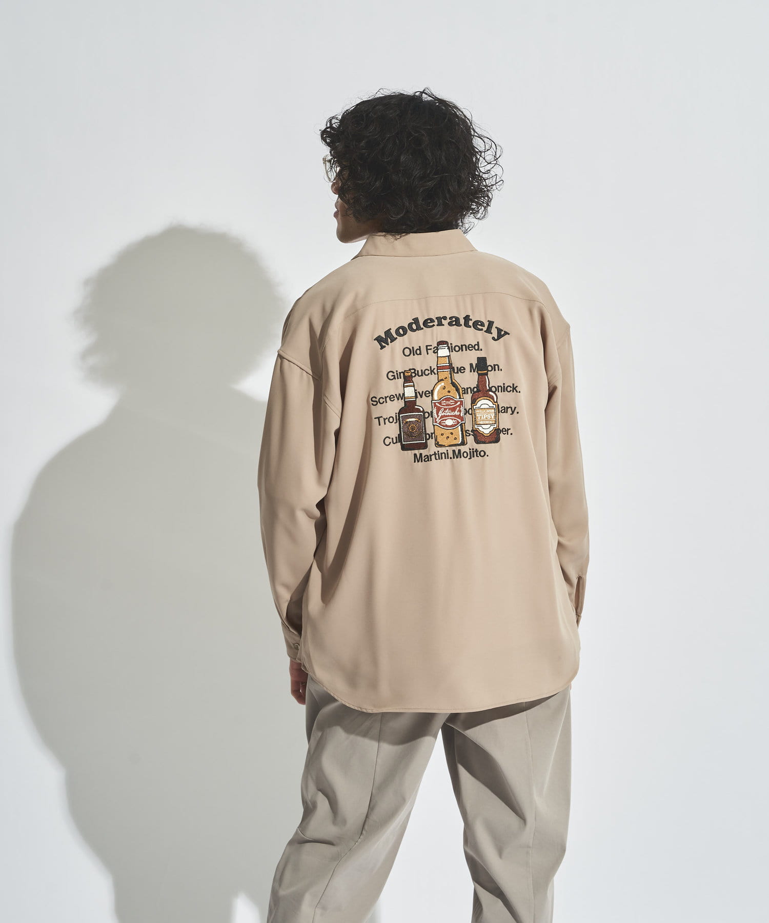 バックボトル刺繍シャツ Cpcm シーピーシーエム メンズ Pal Closet パルクローゼット パルグループ公式ファッション通販サイト