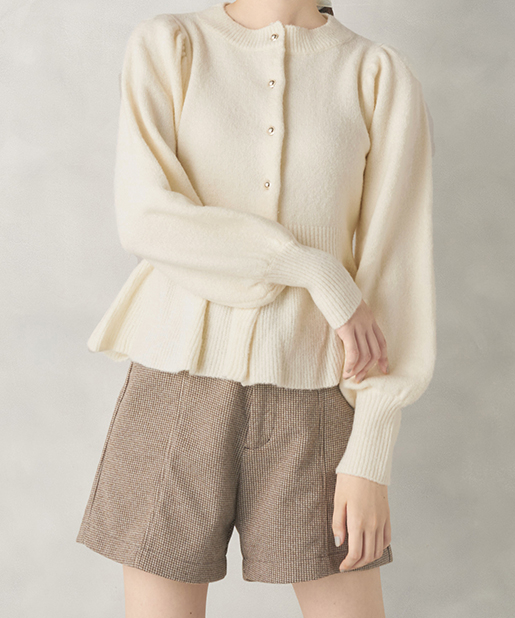 ぺプラム前開きニット Olive Des Olive オリーブ デ オリーブ レディース Pal Closet パルクローゼット パルグループ公式ファッション通販サイト