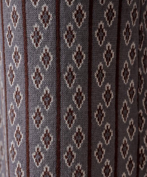 natural couture(ナチュラルクチュール) 小紋柄ジャガードニットパンツ