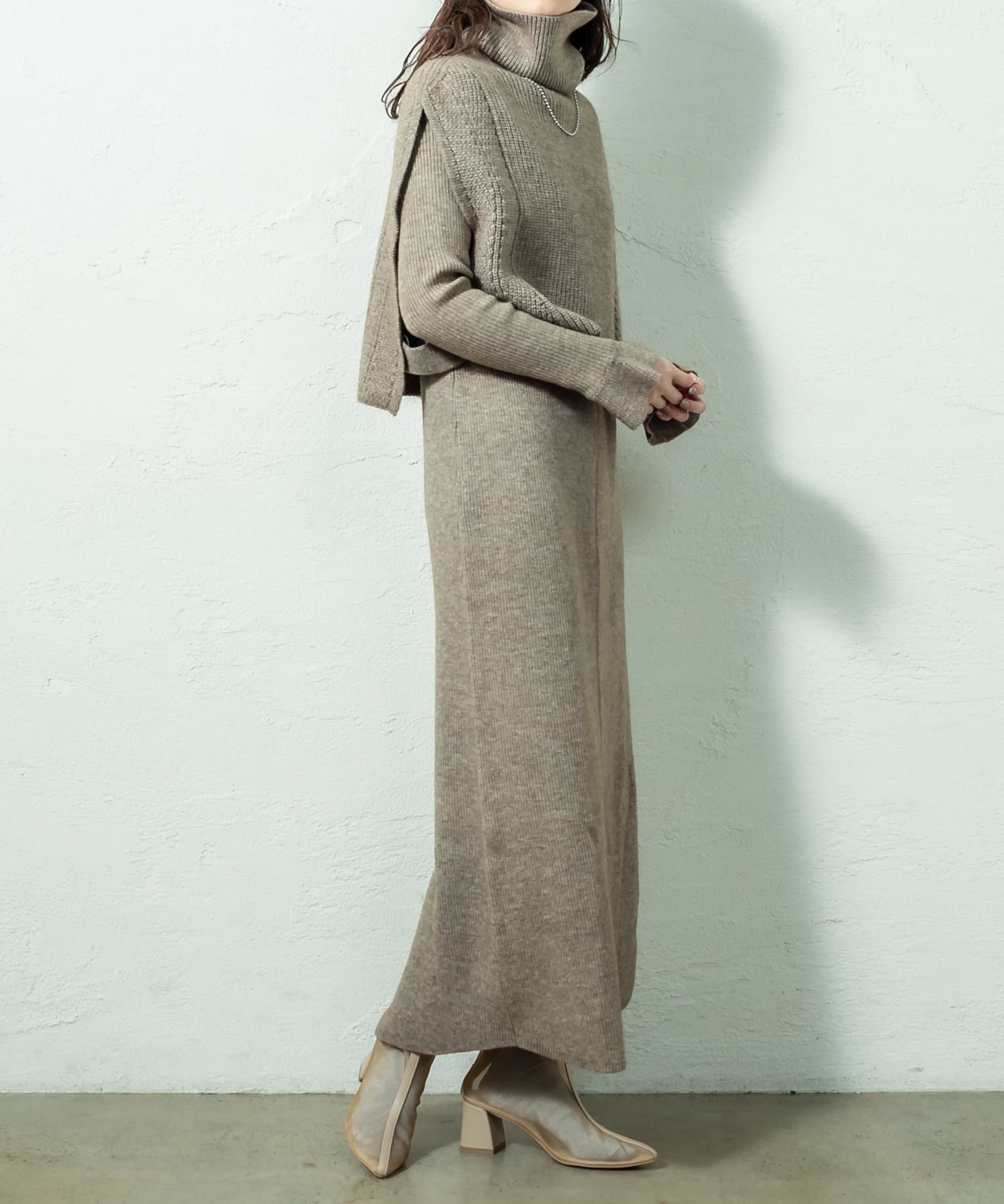 ポンチョベストセットワンピース Mystic ミスティック レディース Pal Closet パルクローゼット パルグループ公式ファッション通販サイト