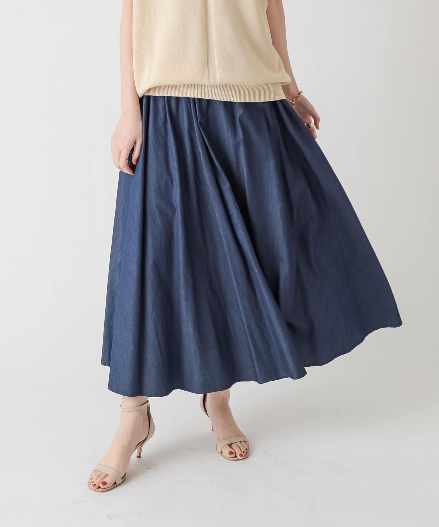 un dix cors(アンディコール) 【WEB限定】2WAYピンタックスカート