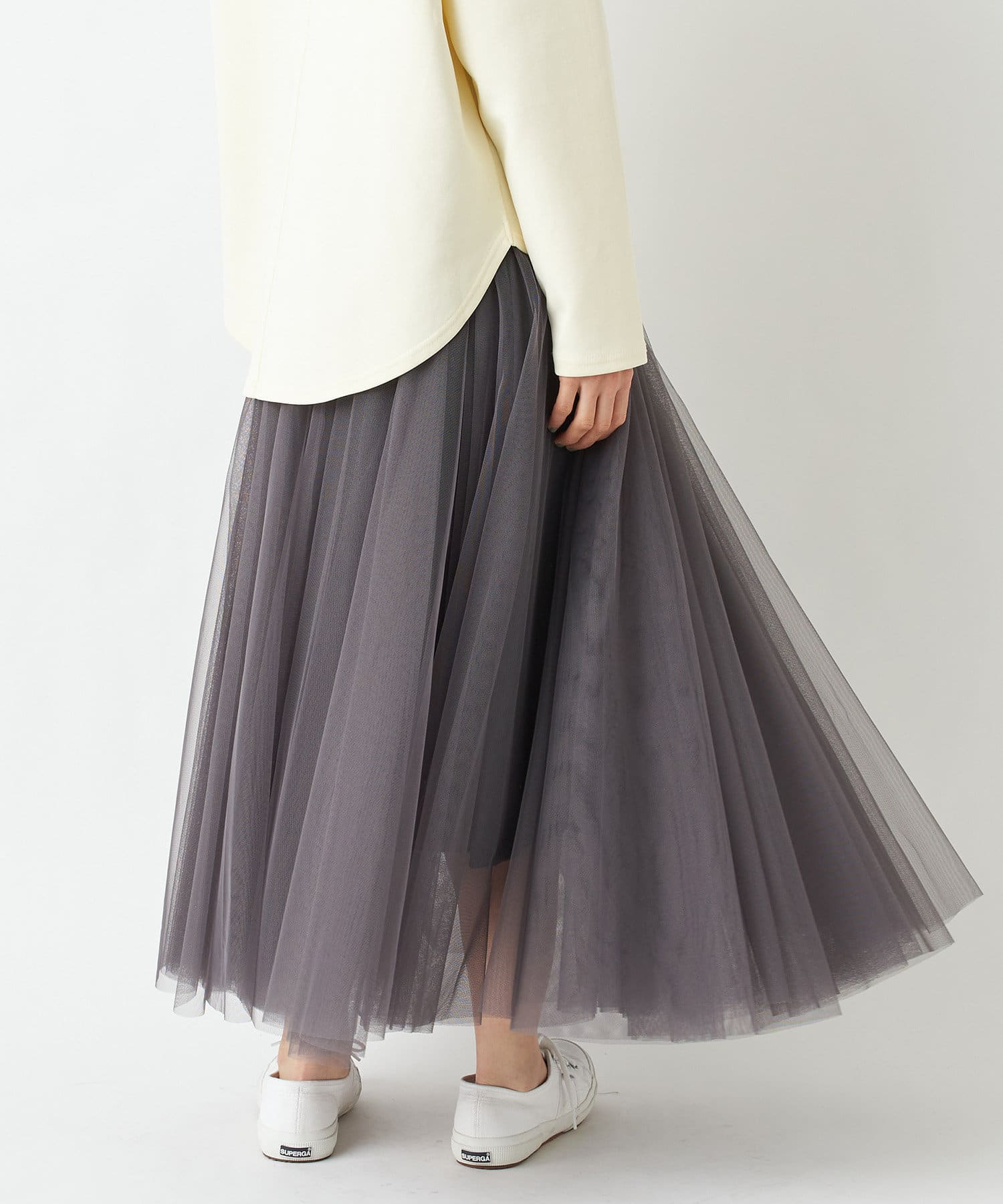 un dix cors(アンディコール) ここでしか手に入らない！【WEB限定】チュールギャザースカート