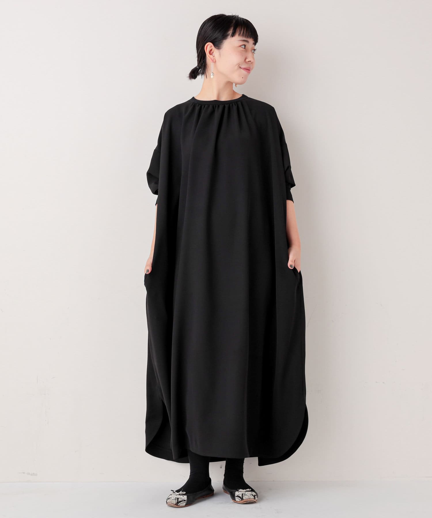 襟ぐりリブロングワンピース Beardsley ビアズリー レディース Pal Closet パルクローゼット パルグループ公式ファッション通販サイト