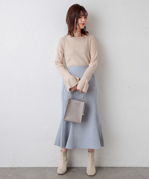 WEB限定】プチプラフリル袖ニット | natural couture(ナチュラル