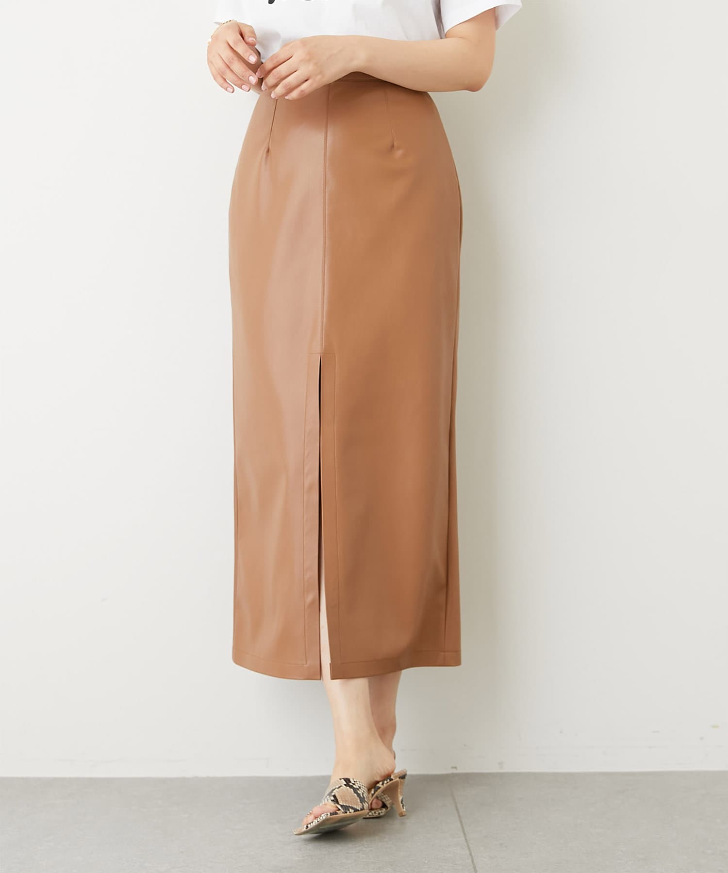 ロングスカート Tシャツ トップスインする しない お手本も Mellow