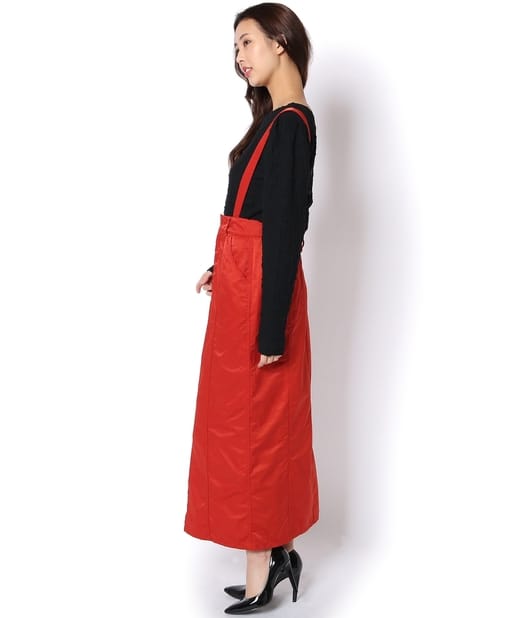 Kastane】サテン織りサス付き編み上げスカート | OUTLET(アウトレット  