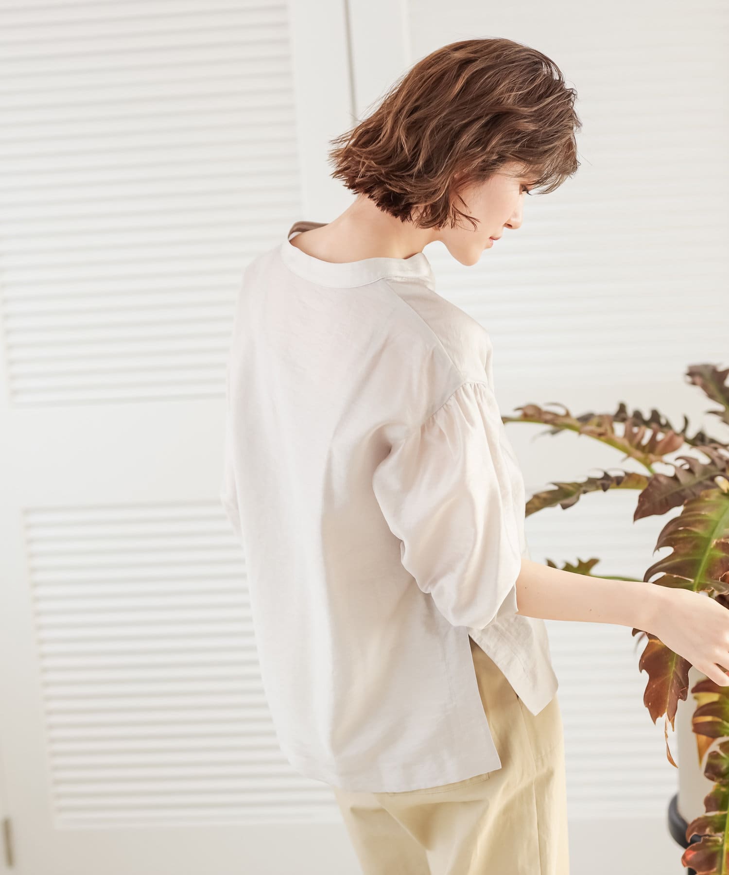 ヘルシーな抜け感を演出 洗える カールマイヤースキッパーブラウス Un Dix Cors アンディコール レディース Pal Closet パルクローゼット パルグループ公式ファッション通販サイト