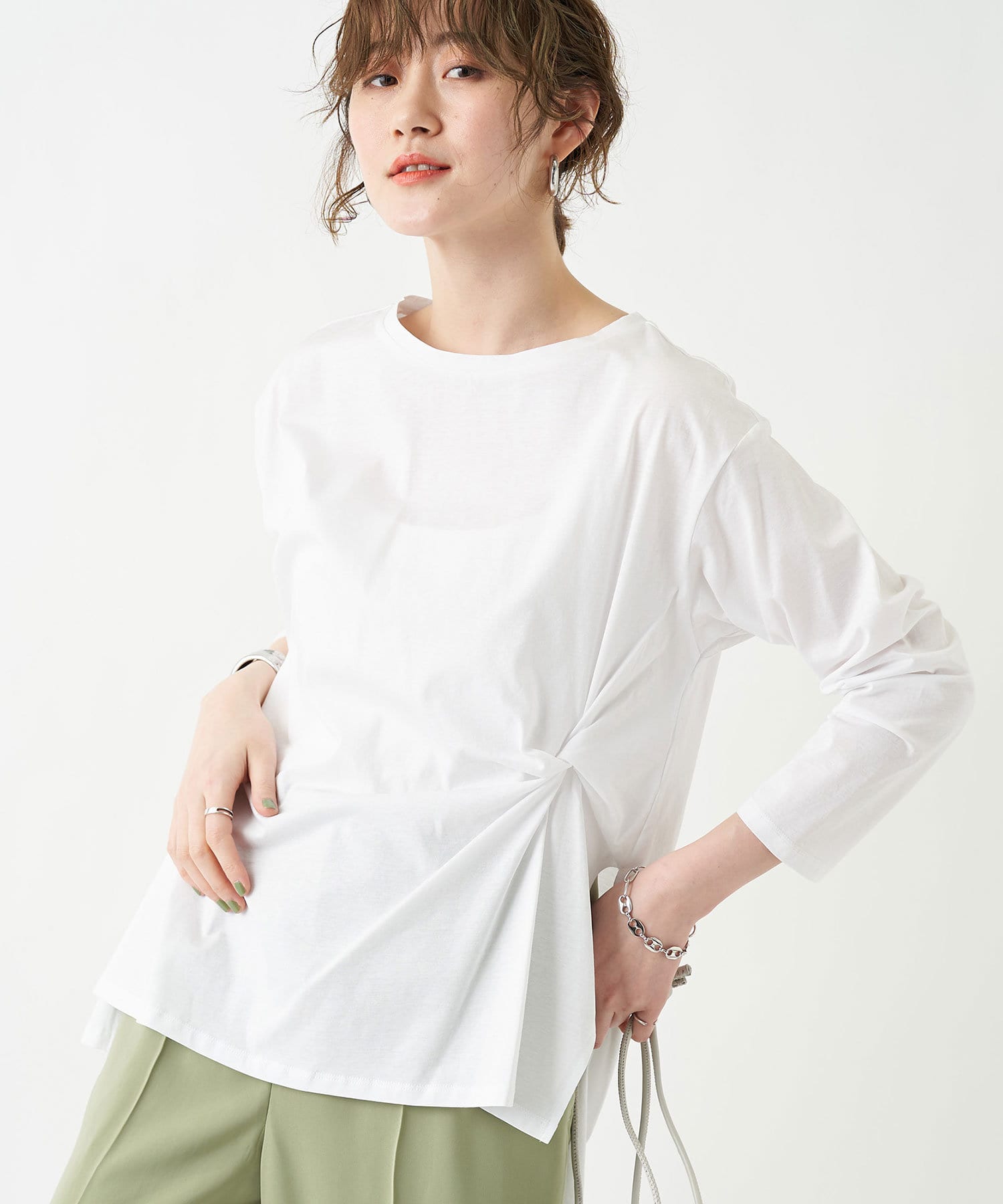 un dix cors(アンディコール) ここでしか手に入らない！【WEB限定】シルケット天竺カットソー