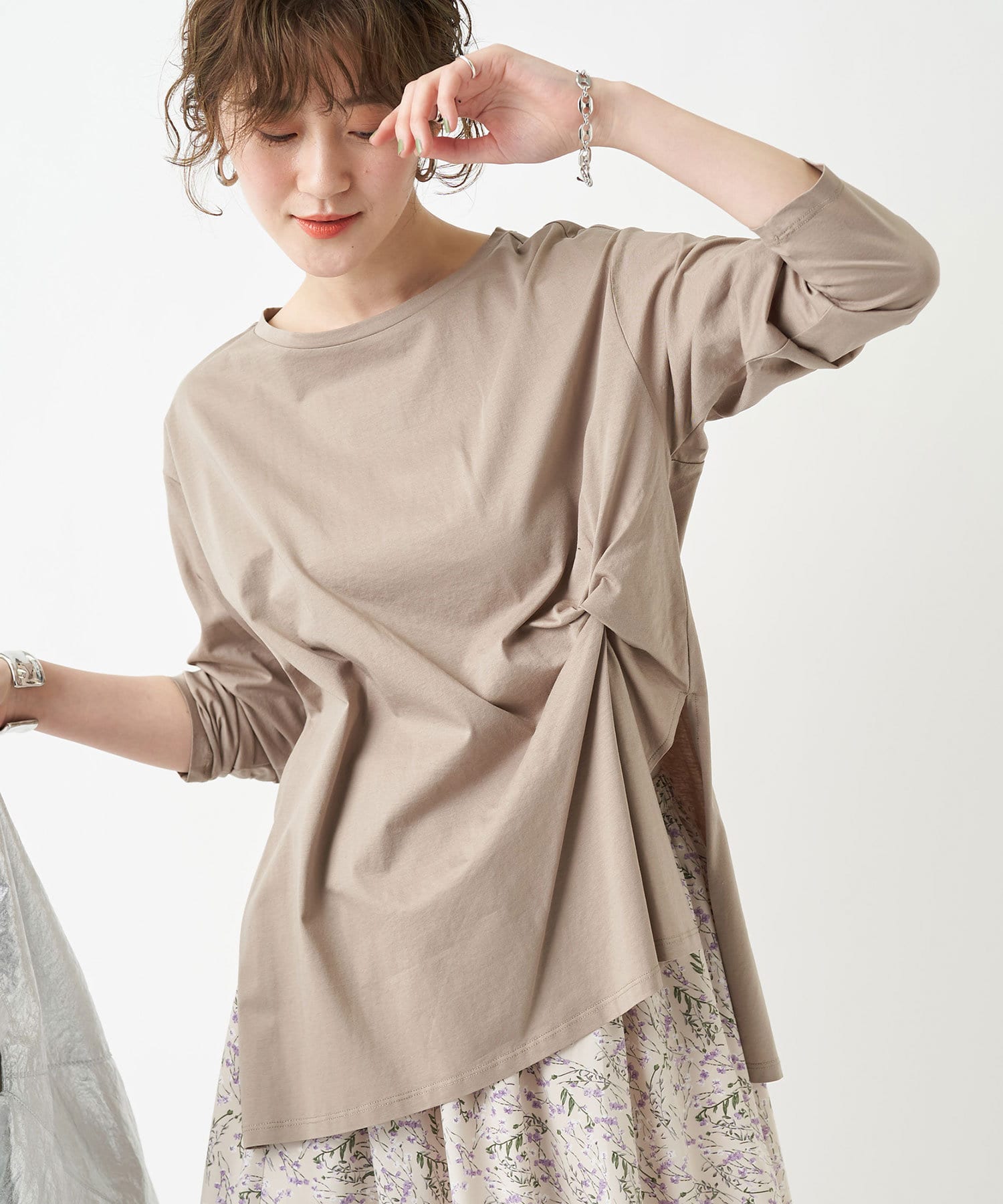 un dix cors(アンディコール) ここでしか手に入らない！【WEB限定】シルケット天竺カットソー