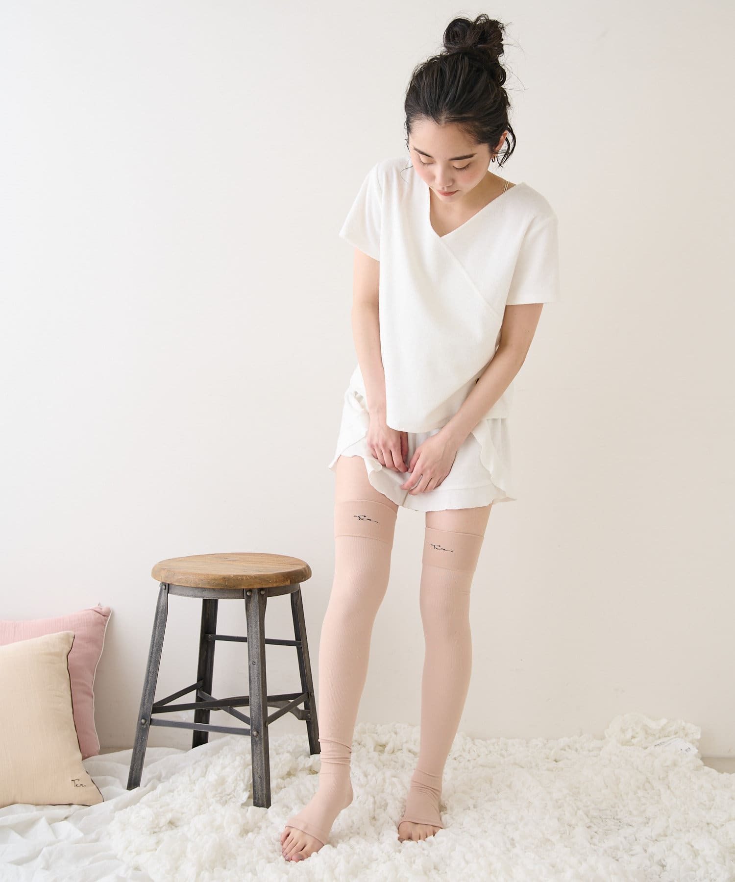 タオル地のようなパイル ご褒美フリルルームウェア 上下セット Territoire テリトワール レディース Pal Closet パルクローゼット パルグループ公式ファッション通販サイト