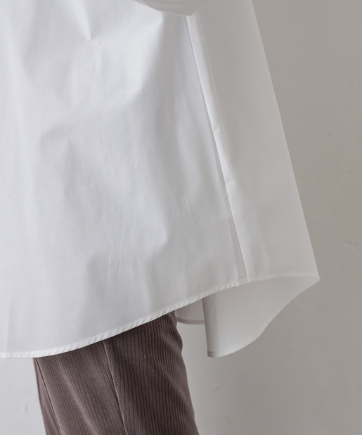 natural couture(ナチュラルクチュール) ボリュームロングシャツ