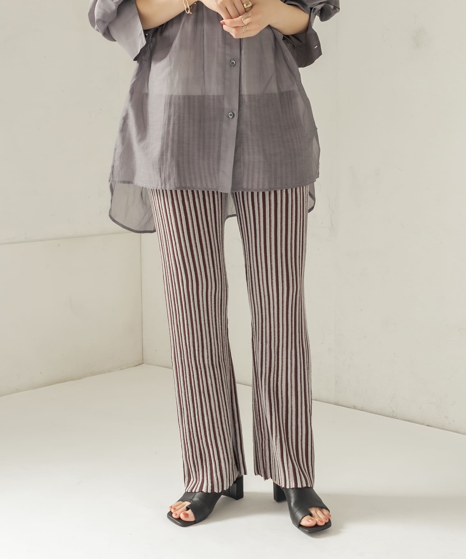 マルチストライプパンツ Capricieux Le Mage カプリシュレマージュ レディース Pal Closet パルクローゼット パルグループ公式ファッション通販サイト