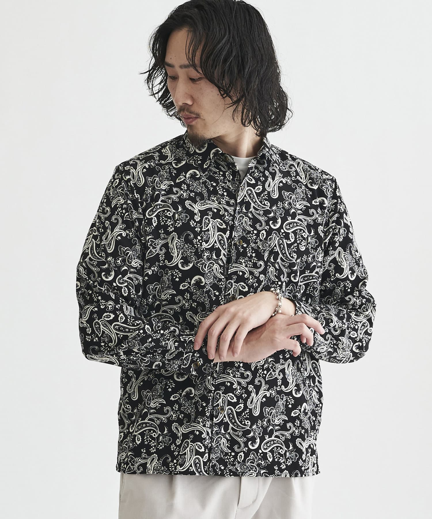 ペイズリー柄長袖シャツ Cpcm シーピーシーエム メンズ Pal Closet パルクローゼット パルグループ公式ファッション通販サイト