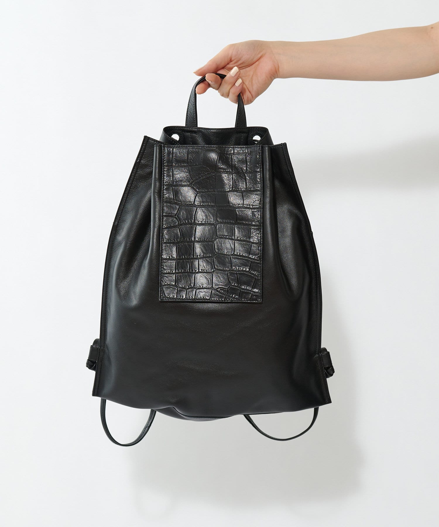 クロコ型押しミニポケリュック Ear Papillonner イア パピヨネ レディース Pal Closet パルクローゼット パルグループ公式ファッション通販サイト