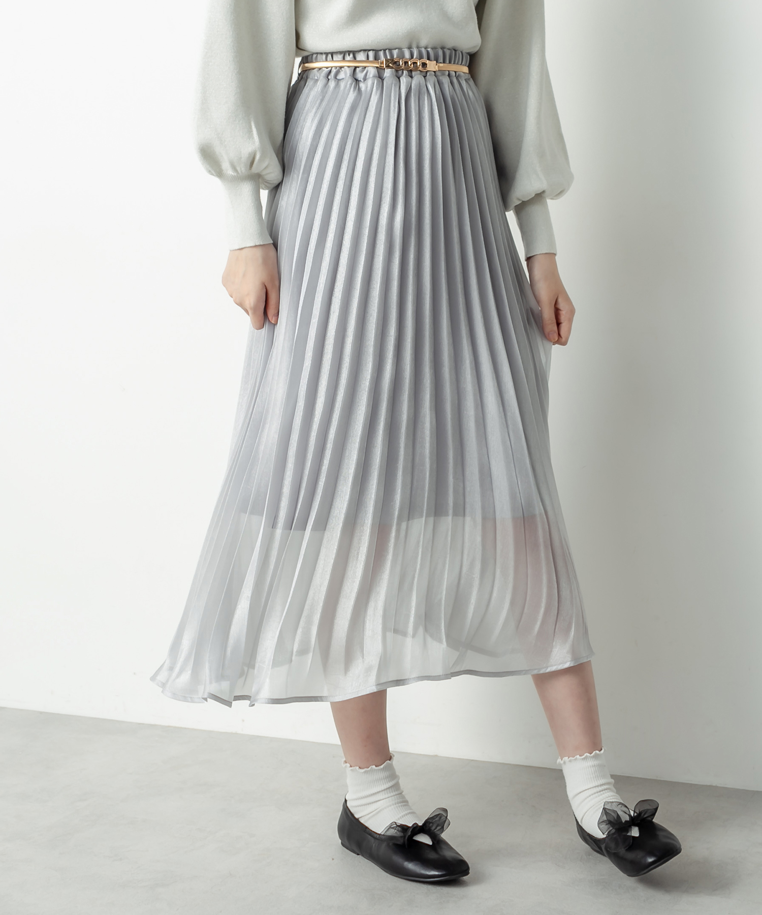 シアーアコーディオンプリーツスカート | OLIVE des OLIVE(オリーブ デ ...
