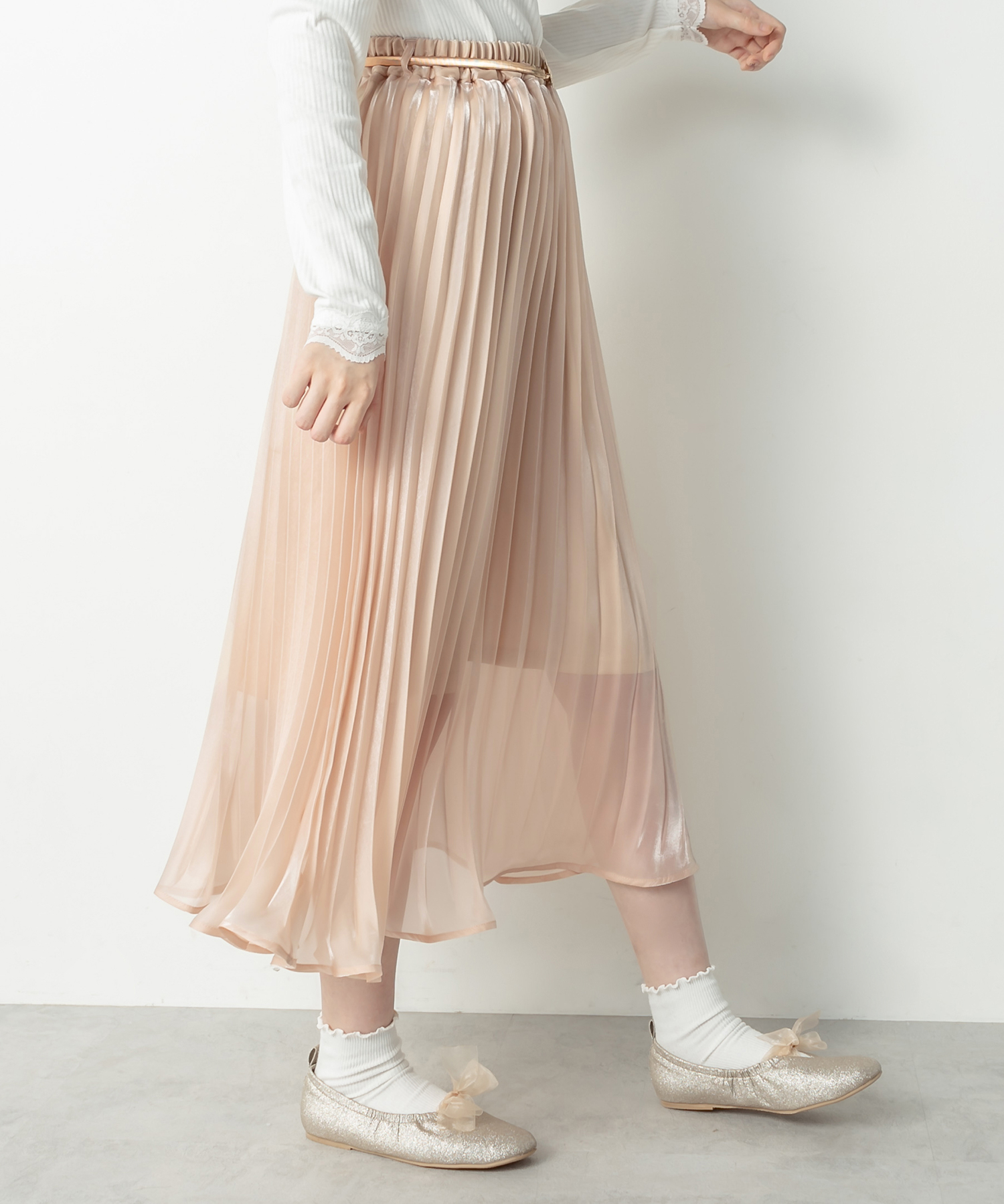 シアーアコーディオンプリーツスカート | OLIVE des OLIVE(オリーブ デ ...