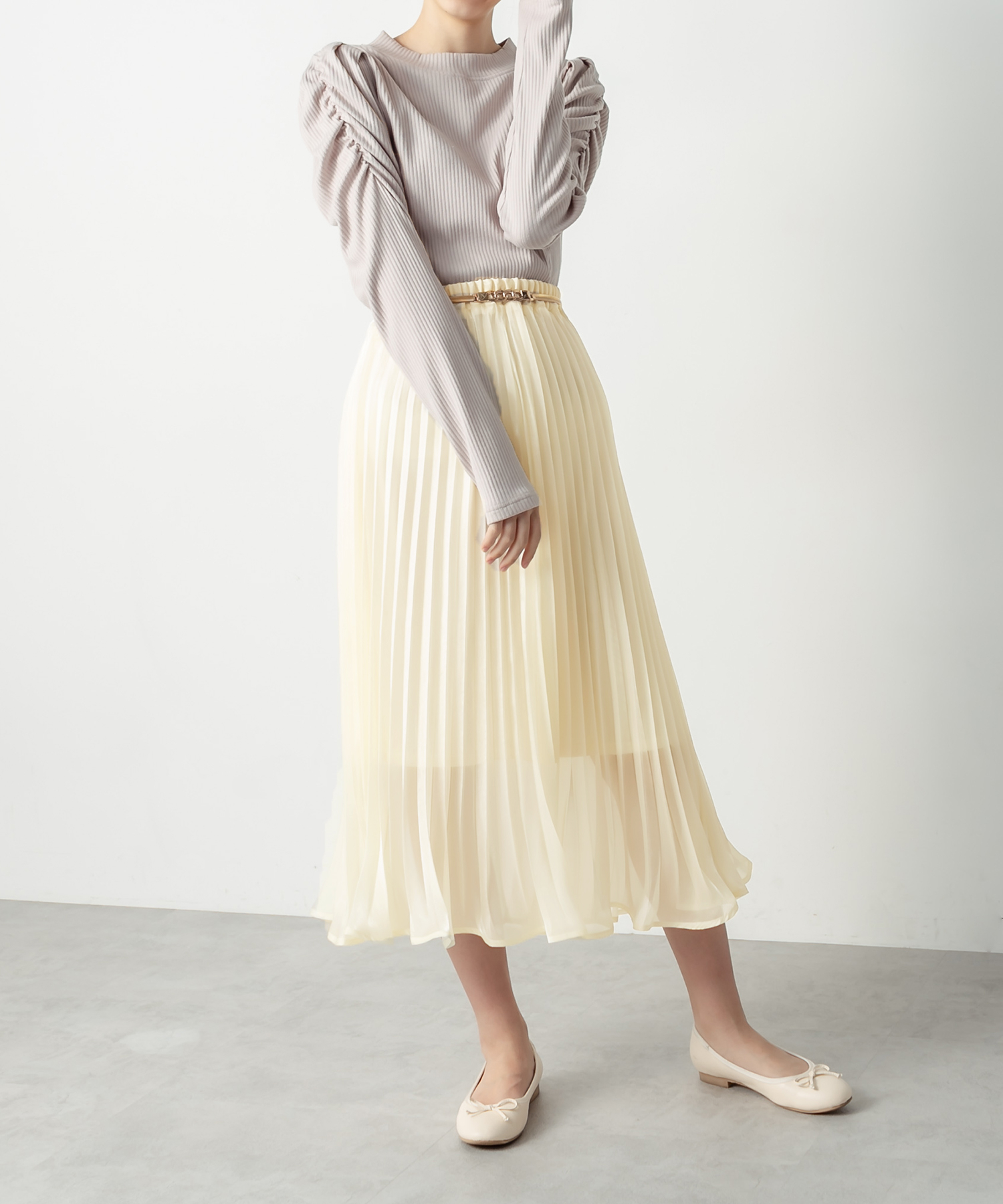 シアーアコーディオンプリーツスカート | OLIVE des OLIVE(オリーブ デ ...