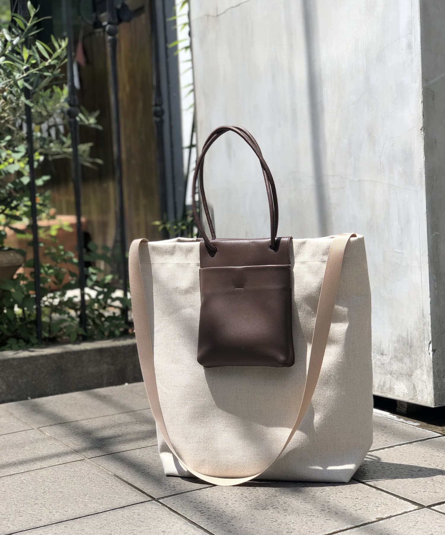 un dix cors(アンディコール) 【軽くて持ちやすいビッグトート】リネントートバッグ