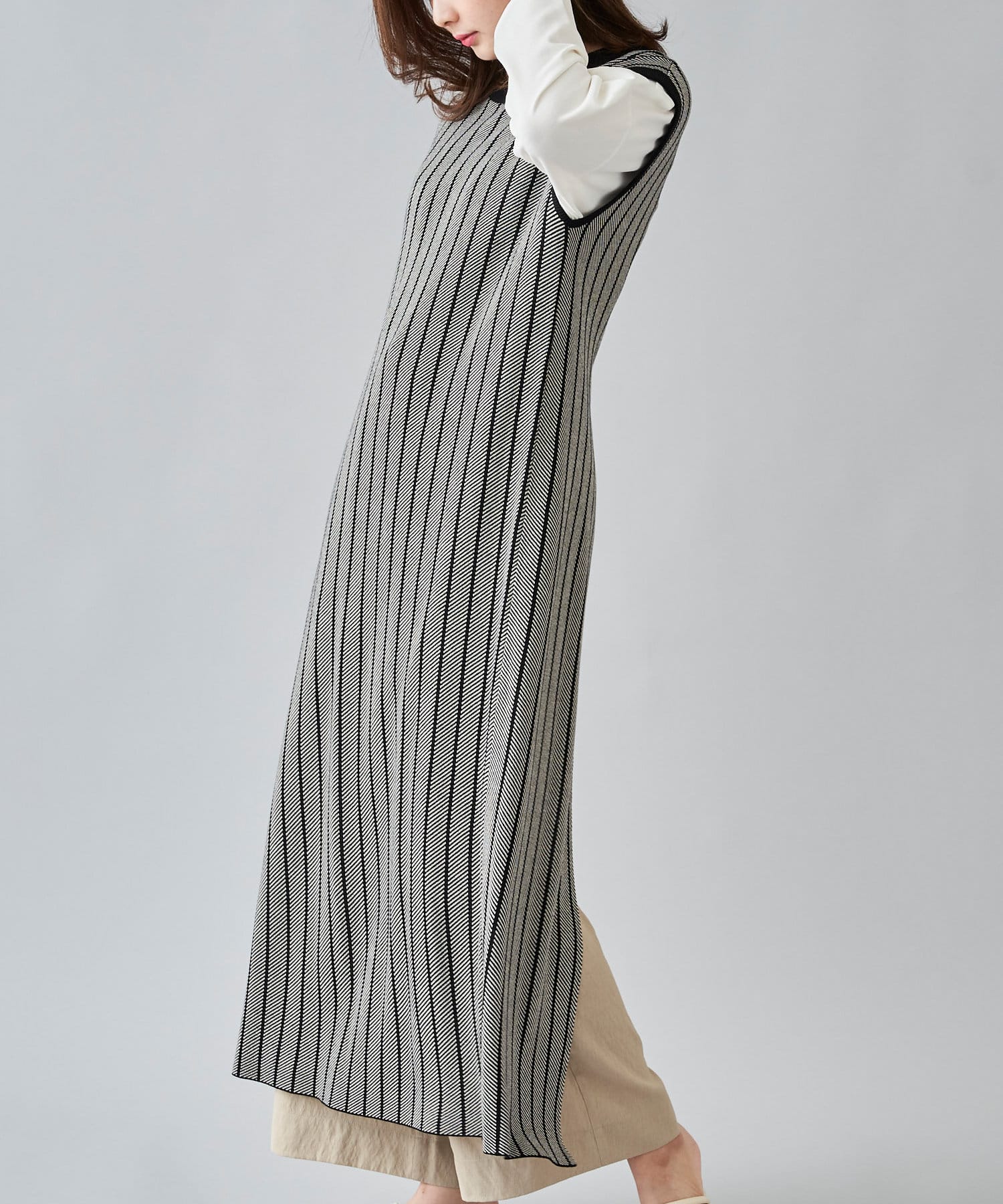 ジャガードバックスリットニットワンピース Chez Toi シェトワ レディース Pal Closet パルクローゼット パルグループ公式ファッション通販サイト