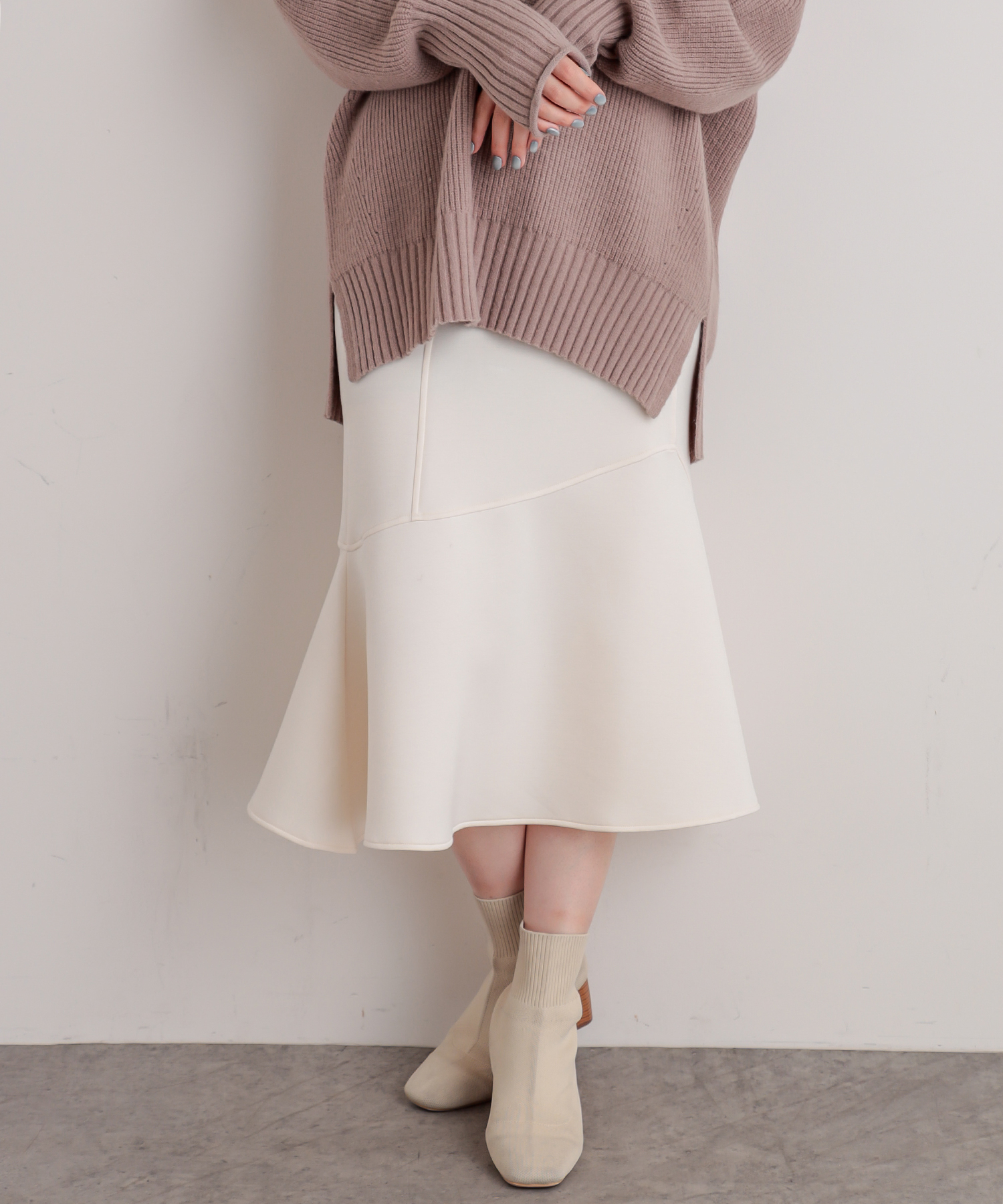 natural couture(ナチュラルクチュール) マシュマロマーメイドスカート