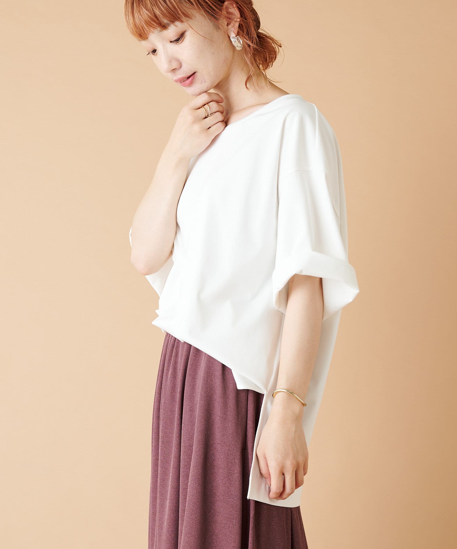 暑さをやわらげる高機能素材 ビッグシルエットtシャツ Collage Gallardagalante コラージュ ガリャルダガランテ レディース Pal Closet パルクローゼット パルグループ公式ファッション通販サイト