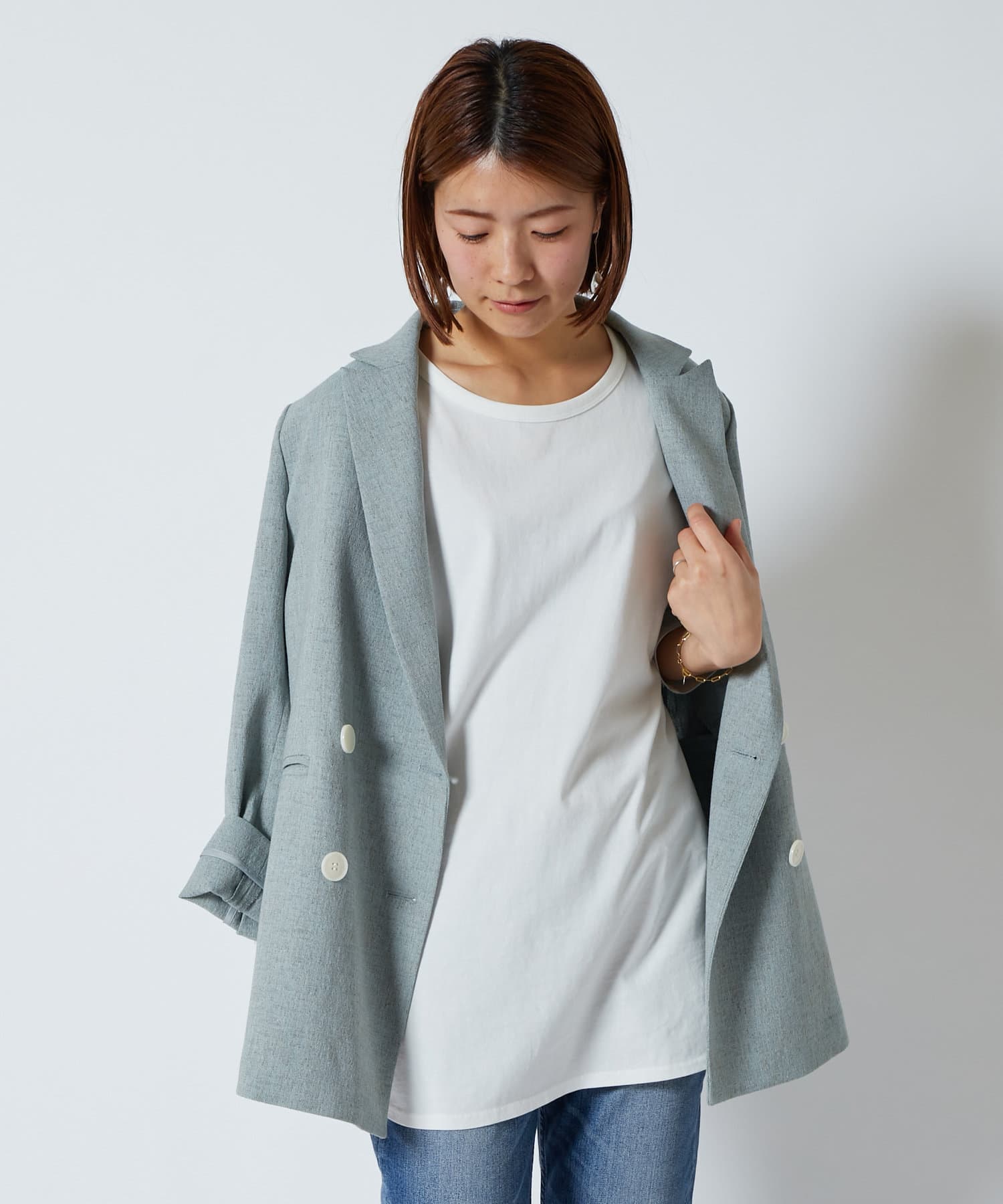 カジュアルトラディショナル リネンライクジャケット Collage Gallardagalante コラージュ ガリャルダガランテ レディース Pal Closet パルクローゼット パルグループ公式ファッション通販サイト