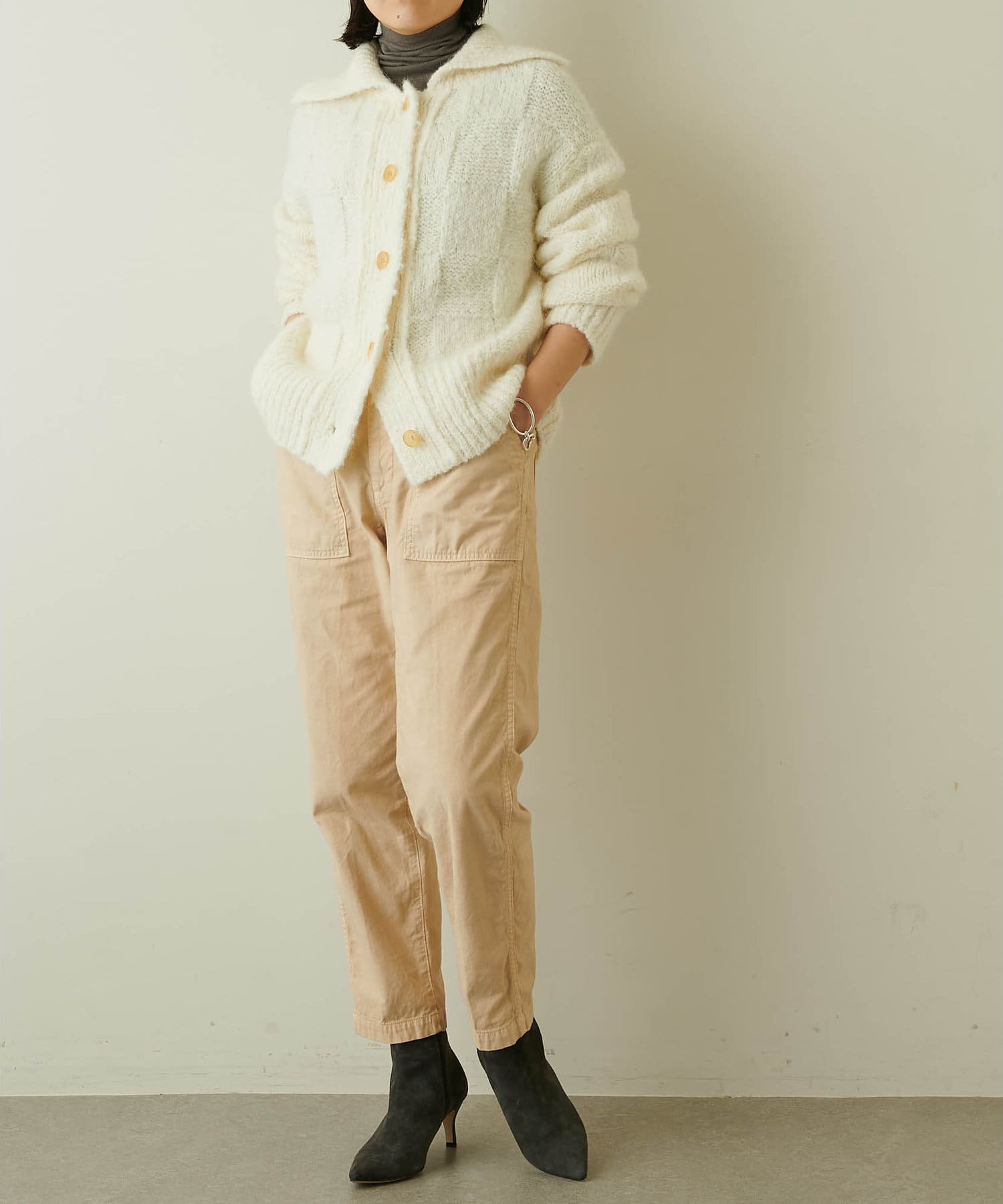 Whim Gazette ウィム ガゼット バックサテン製品染め　ベイカーパンツ Whim Gazette（ウィムガゼット）の「バックサテン製品染め