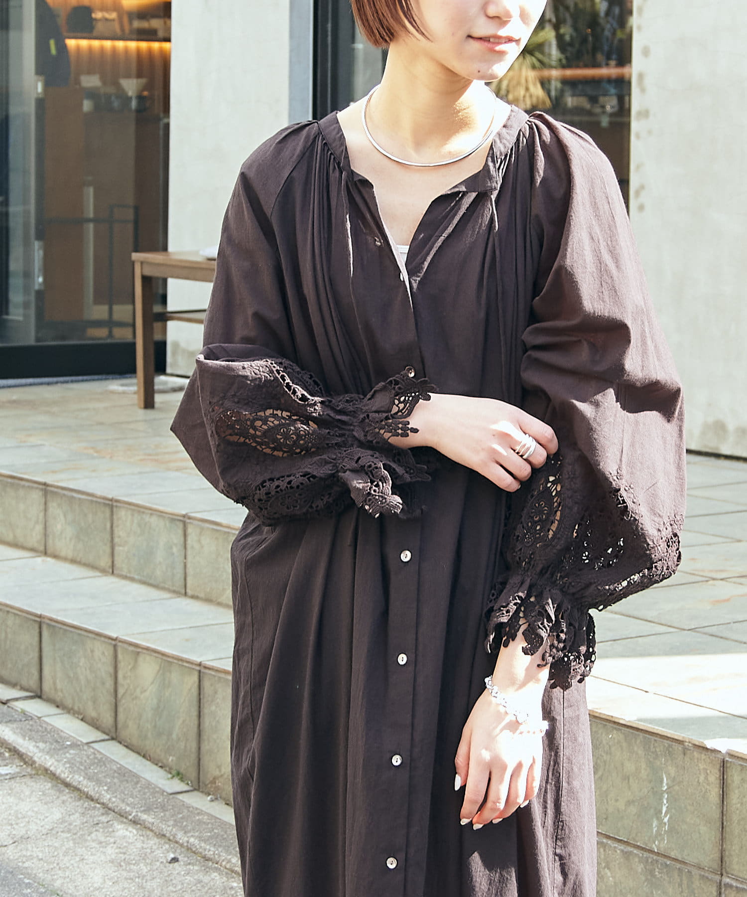 India袖切替レース2wayワンピース Ciaopanic Typy チャオパニックティピー レディース Pal Closet パルクローゼット パルグループ公式ファッション通販サイト