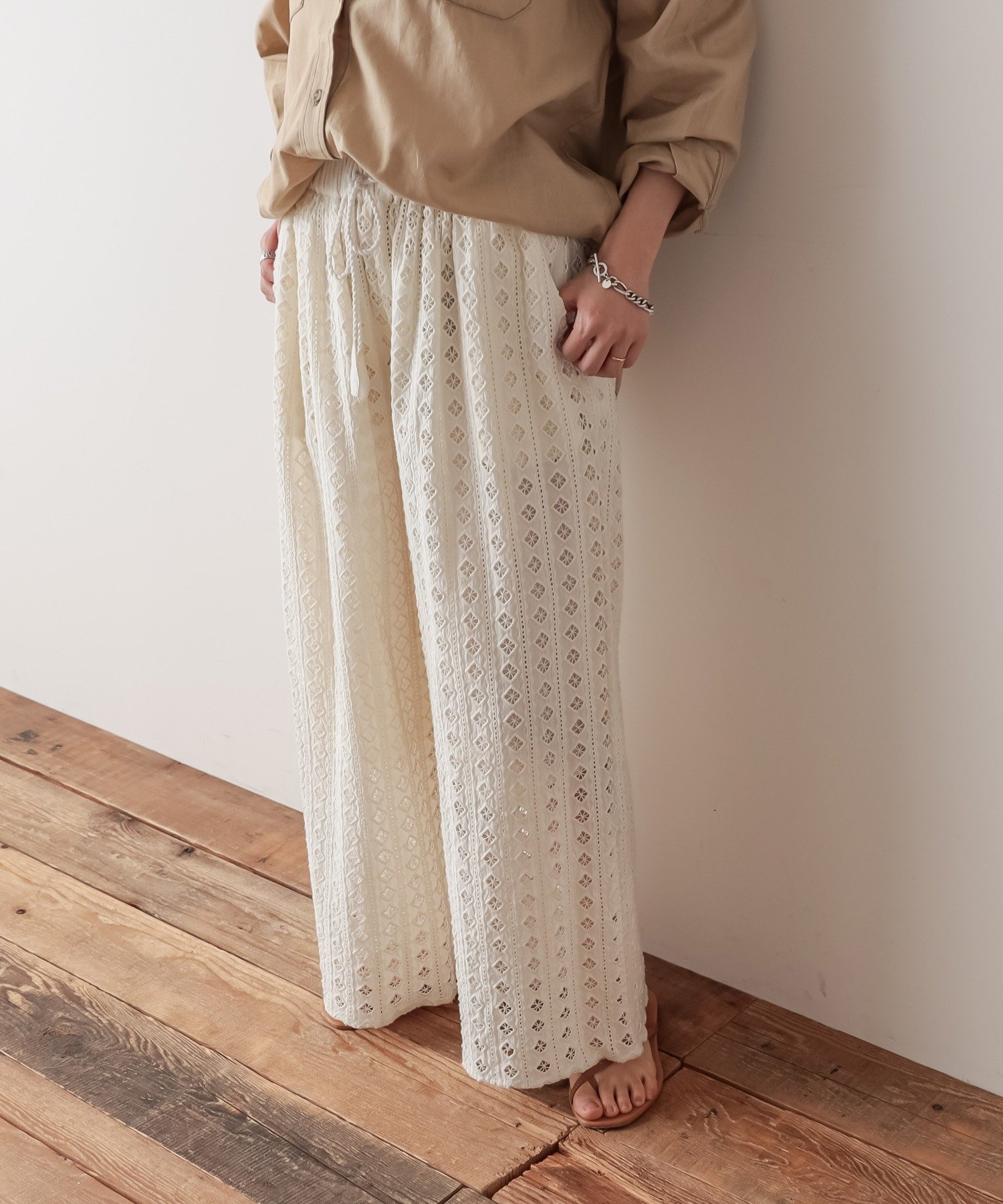 India総レースイージーワイドパンツ Ciaopanic Typy チャオパニックティピー レディース Pal Closet パルクローゼット パルグループ公式ファッション通販サイト