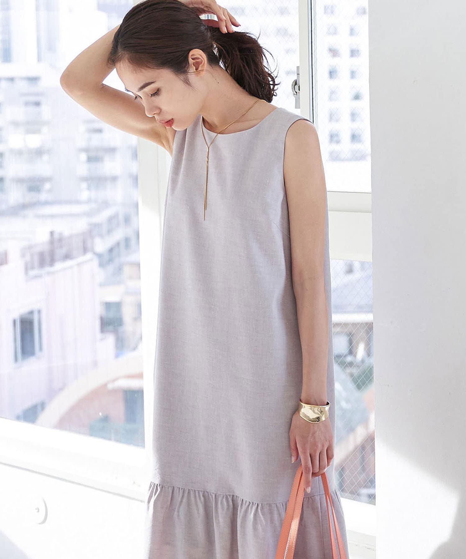 手洗い可 リネン混ティアードワンピース La Boutique Bonbon ラブティックボンボン レディース Pal Closet パルクローゼット パルグループ公式ファッション通販サイト