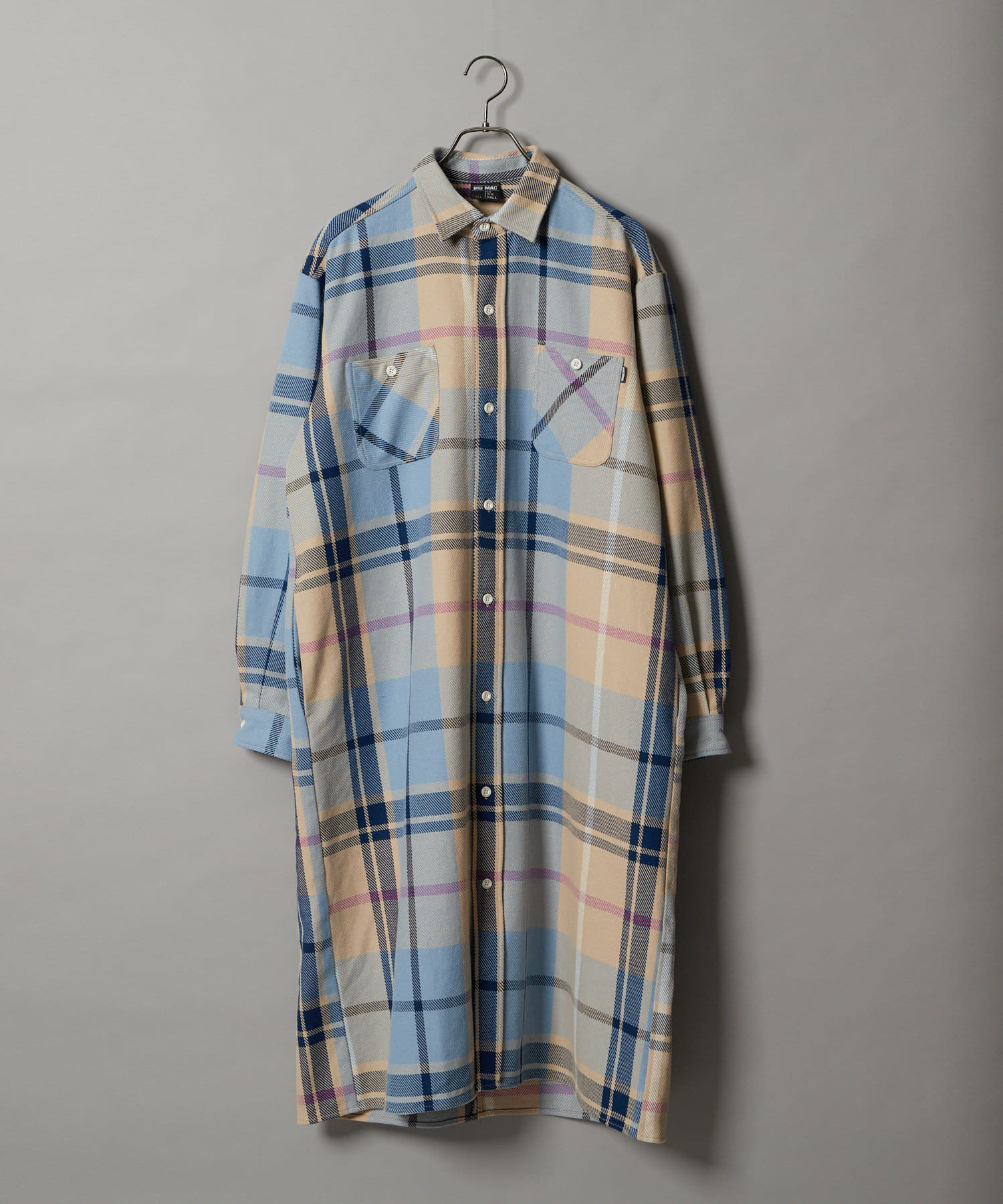 Big Mac ビッグマック 別注チェック柄ロングシャツ シャツワンピース Ciaopanic チャオパニック レディース Pal Closet パルクローゼット パルグループ公式ファッション通販サイト