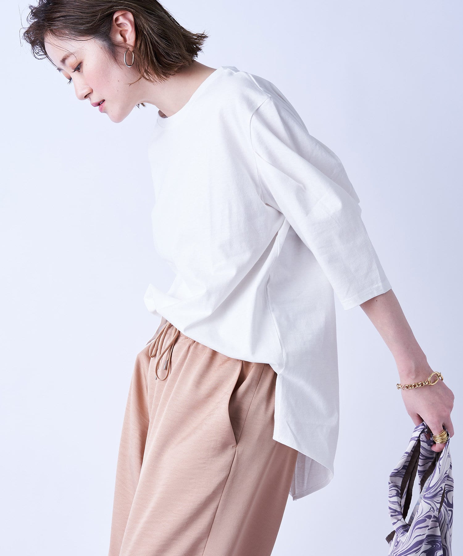 un dix cors(アンディコール) ここでしか手に入らない！【WEB限定・洗える】タックスリーブプルオーバー