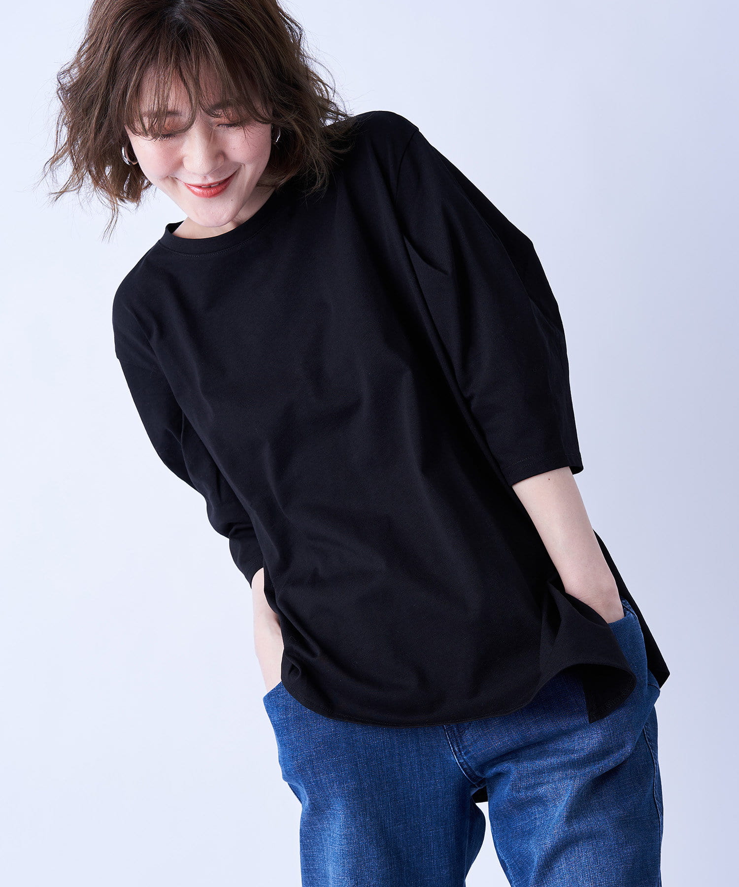 un dix cors(アンディコール) ここでしか手に入らない！【WEB限定・洗える】タックスリーブプルオーバー