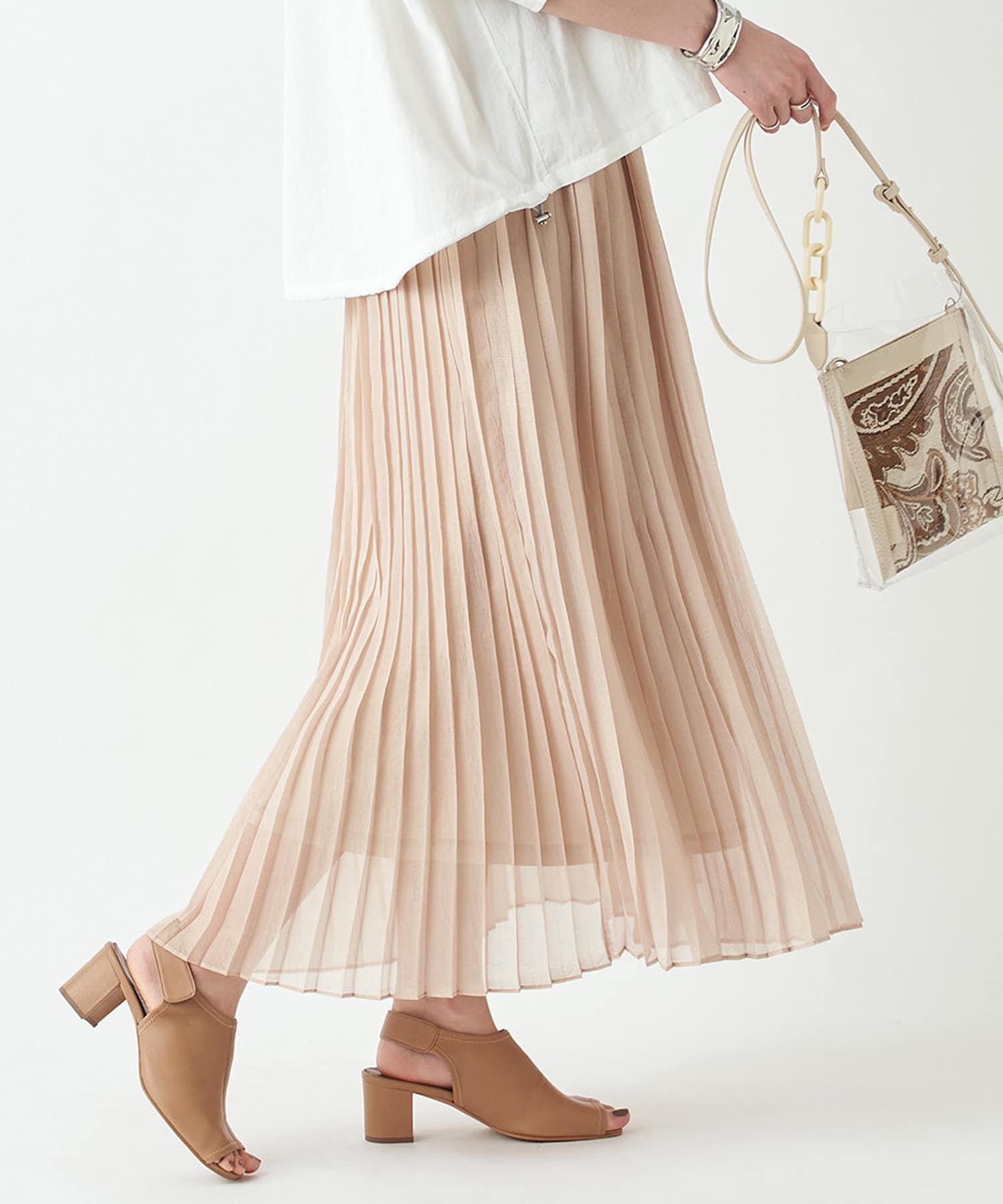 un dix cors(アンディコール) ここでしか手に入らない！【WEB限定】ラメマキシプリーツスカート