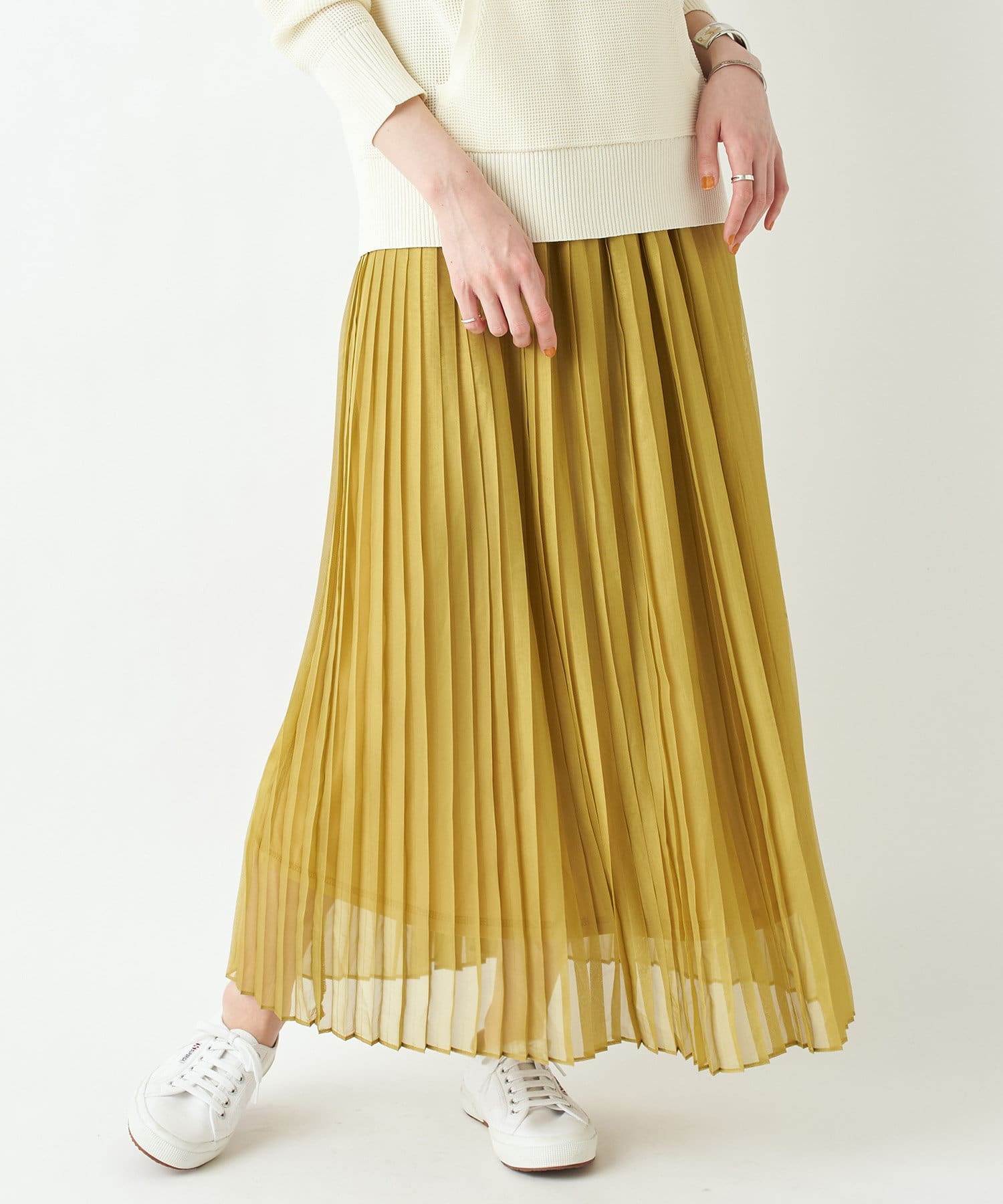 un dix cors(アンディコール) ここでしか手に入らない！【WEB限定】ラメマキシプリーツスカート