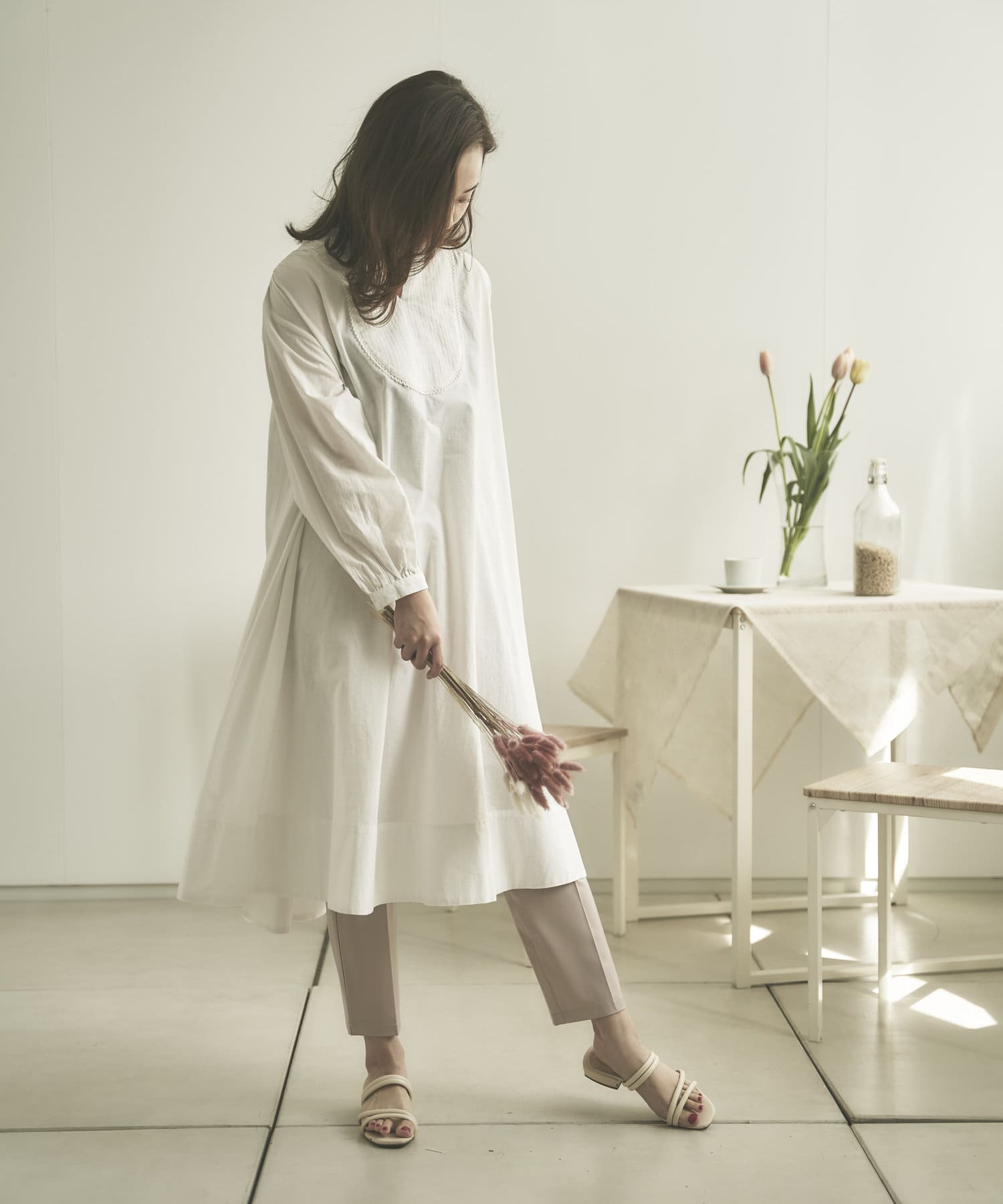 コットンピンタックヨークワンピース Chez Toi シェトワ レディース Pal Closet パルクローゼット パルグループ公式ファッション通販サイト