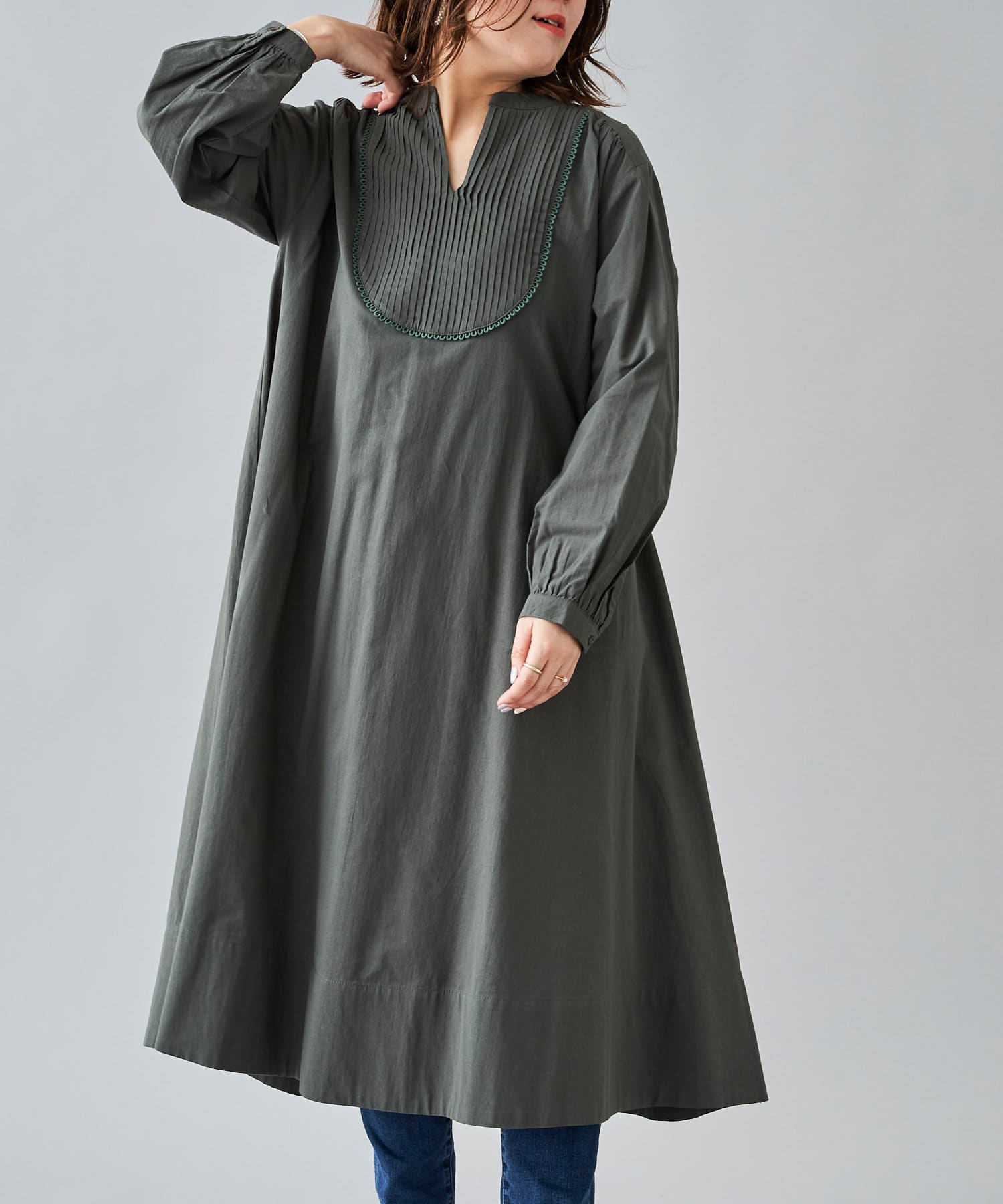 コットンピンタックヨークワンピース Chez Toi シェトワ レディース Pal Closet パルクローゼット パルグループ公式ファッション通販サイト