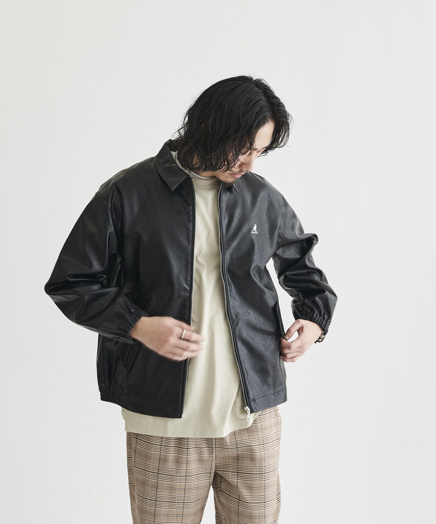 Kangol カンゴール フェイクレザールーズドリズラージャケット Cpcm シーピーシーエム メンズ Pal Closet パルクローゼット パルグループ公式ファッション通販サイト
