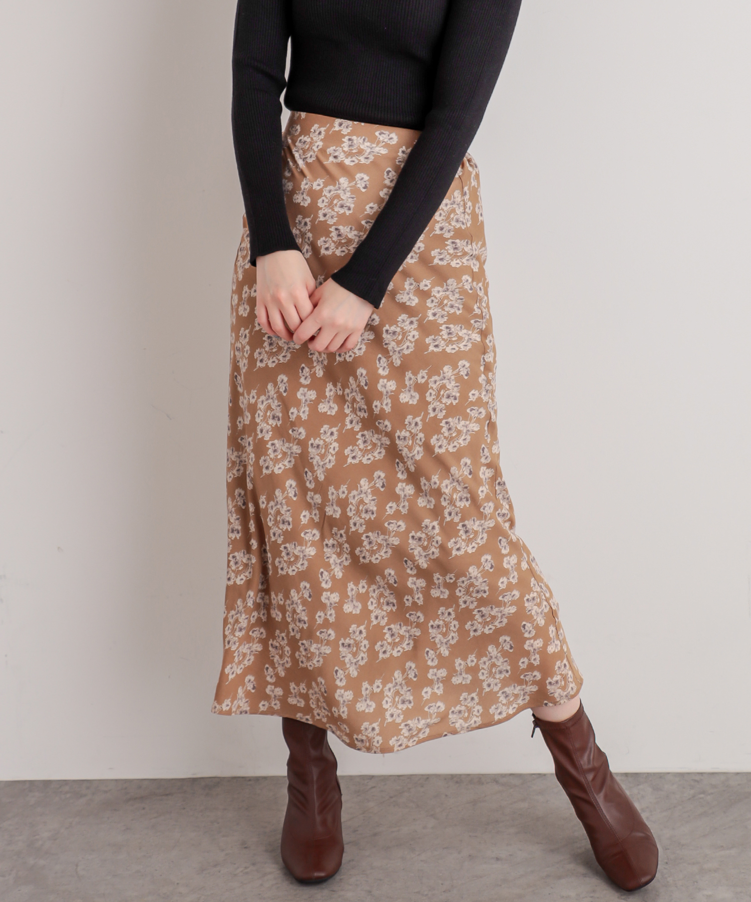 ややマーメイドシンプル花柄スカート Natural Couture ナチュラルクチュール レディース Pal Closet パルクローゼット パルグループ公式ファッション通販サイト