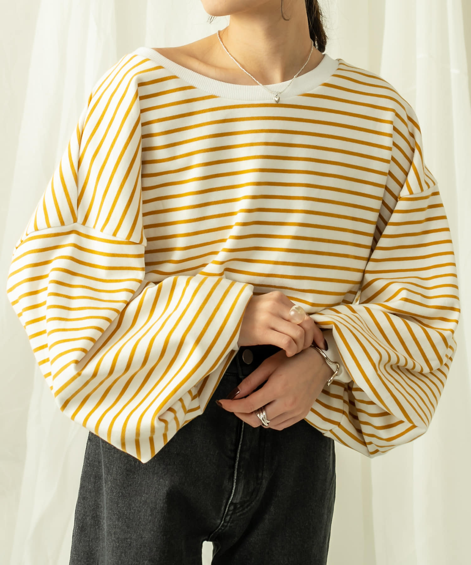 Mline Web限定 バルーン袖カットソー Mystic ミスティック レディース Pal Closet パルクローゼット パルグループ公式ファッション通販サイト