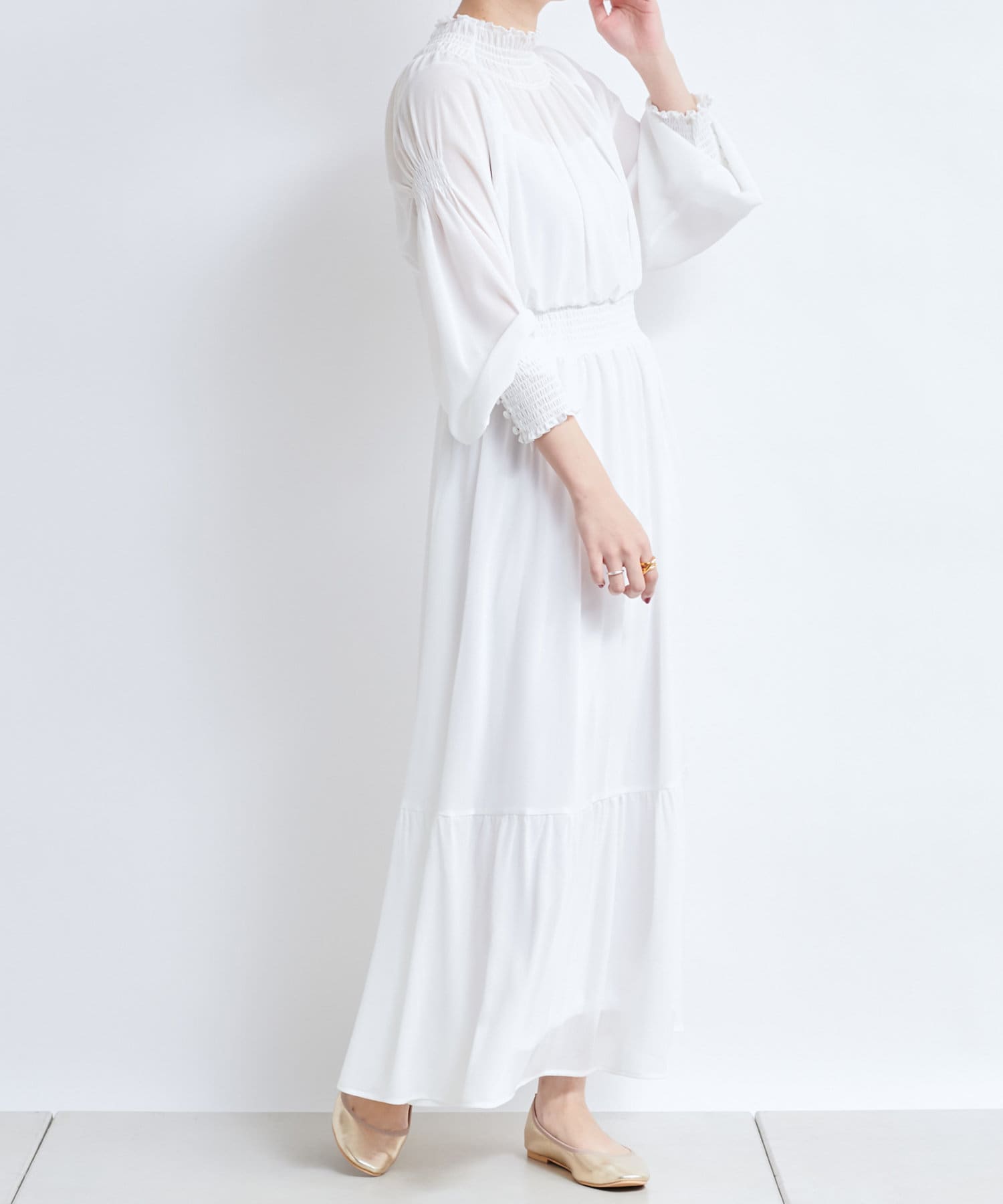 Web限定 シャーリングワンピース Doudou ドゥドゥ レディース Pal Closet パルクローゼット パルグループ公式ファッション通販サイト