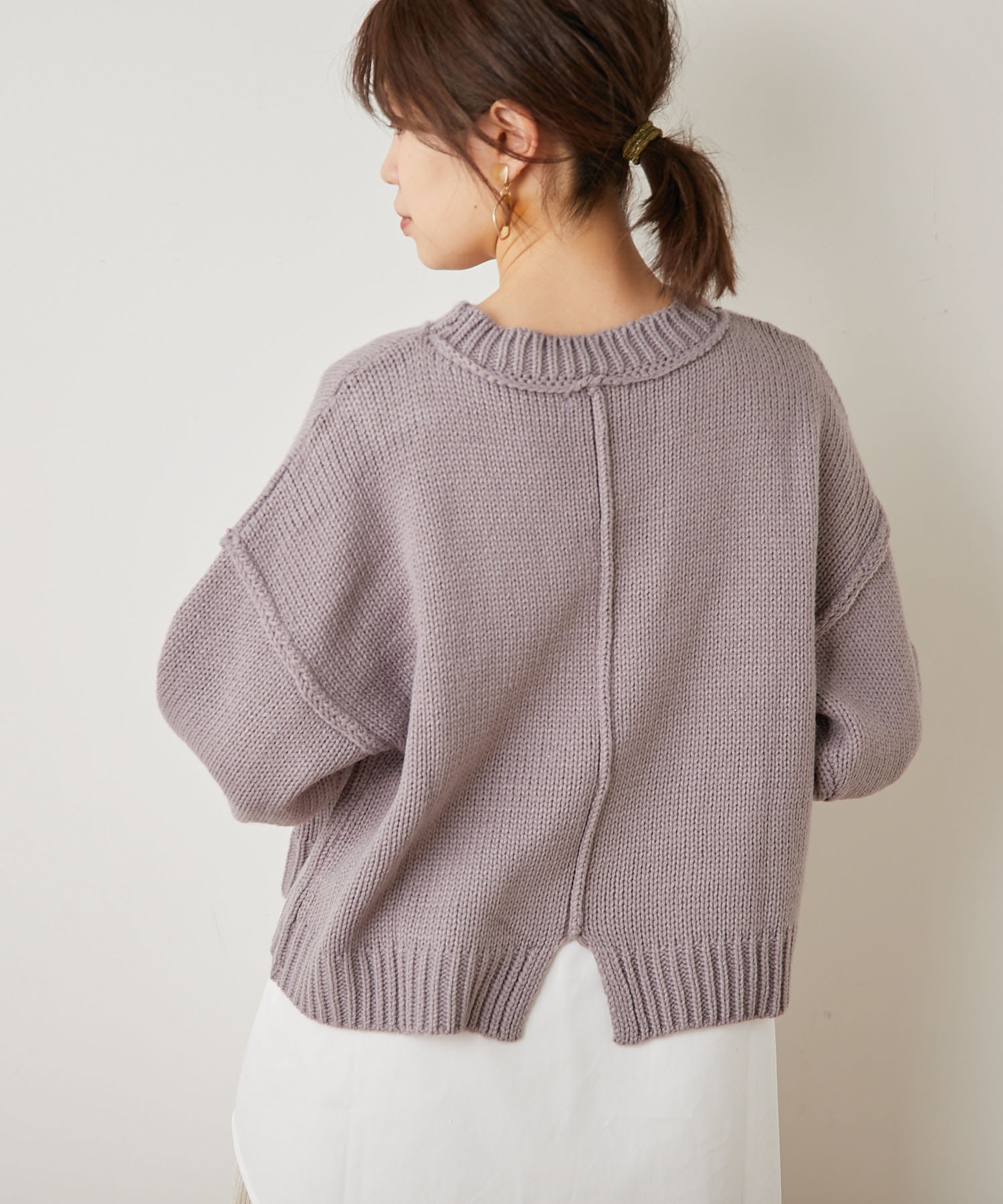 ニット重ね着風プルオーバー Nice Claup Outlet ナイスクラップ アウトレット レディース Pal Closet パルクローゼット パルグループ公式ファッション通販サイト