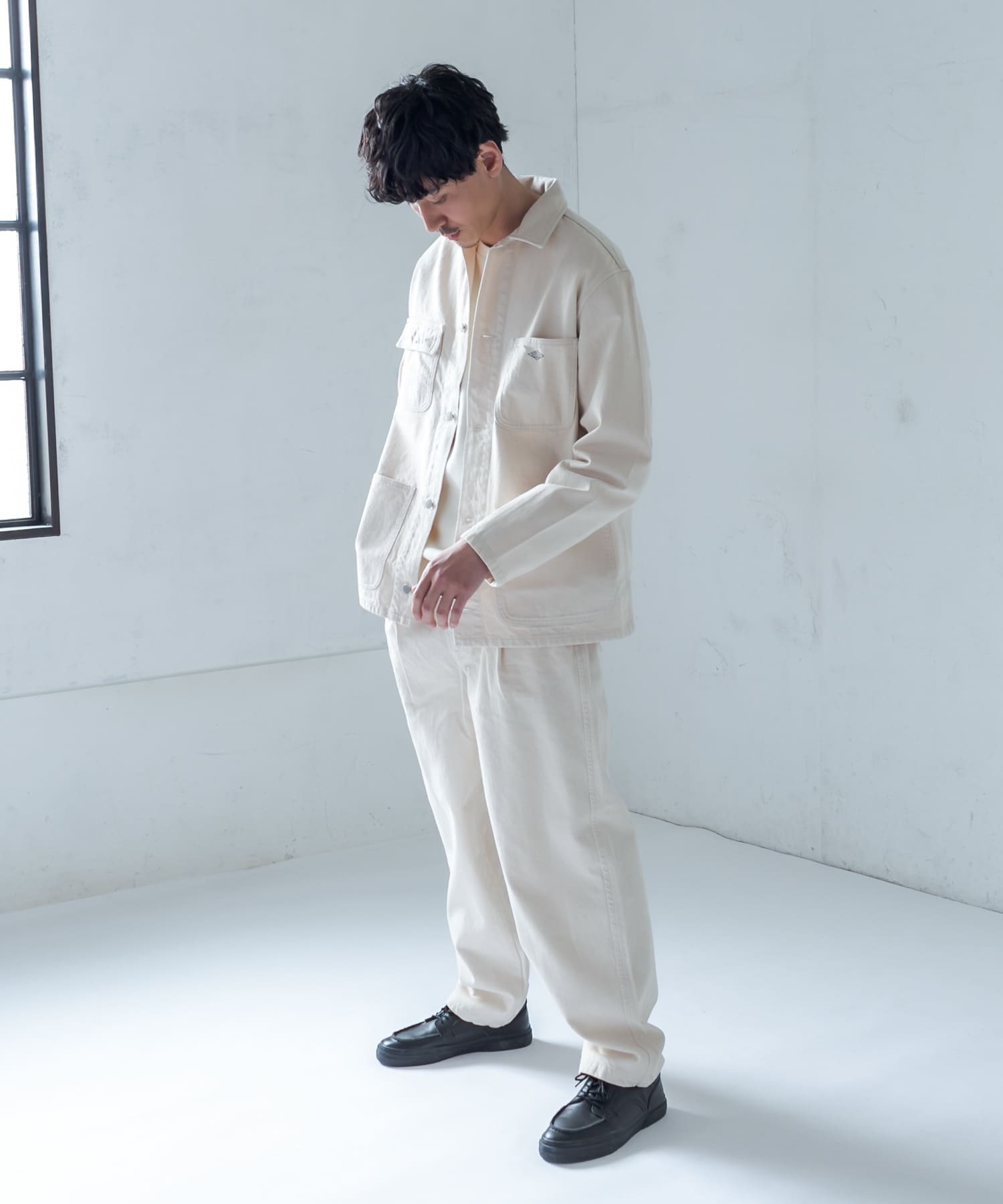Danton ダントン カツラギ デニムカバーオール Discoat ディスコート メンズ Pal Closet パルクローゼット パルグループ公式ファッション通販サイト