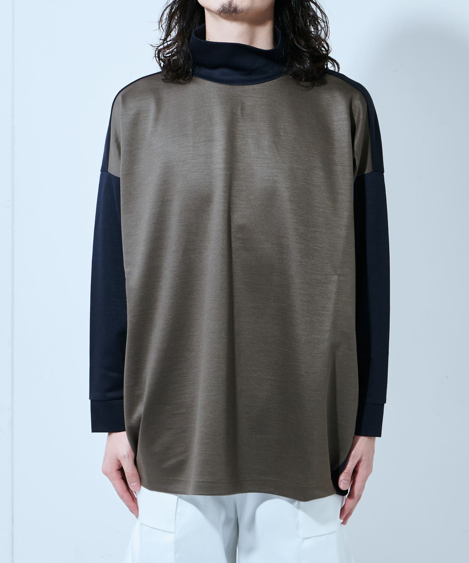 ラミー混配色ハイネックカットソー Lui S ルイス メンズ Pal Closet パルクローゼット パルグループ公式ファッション通販サイト