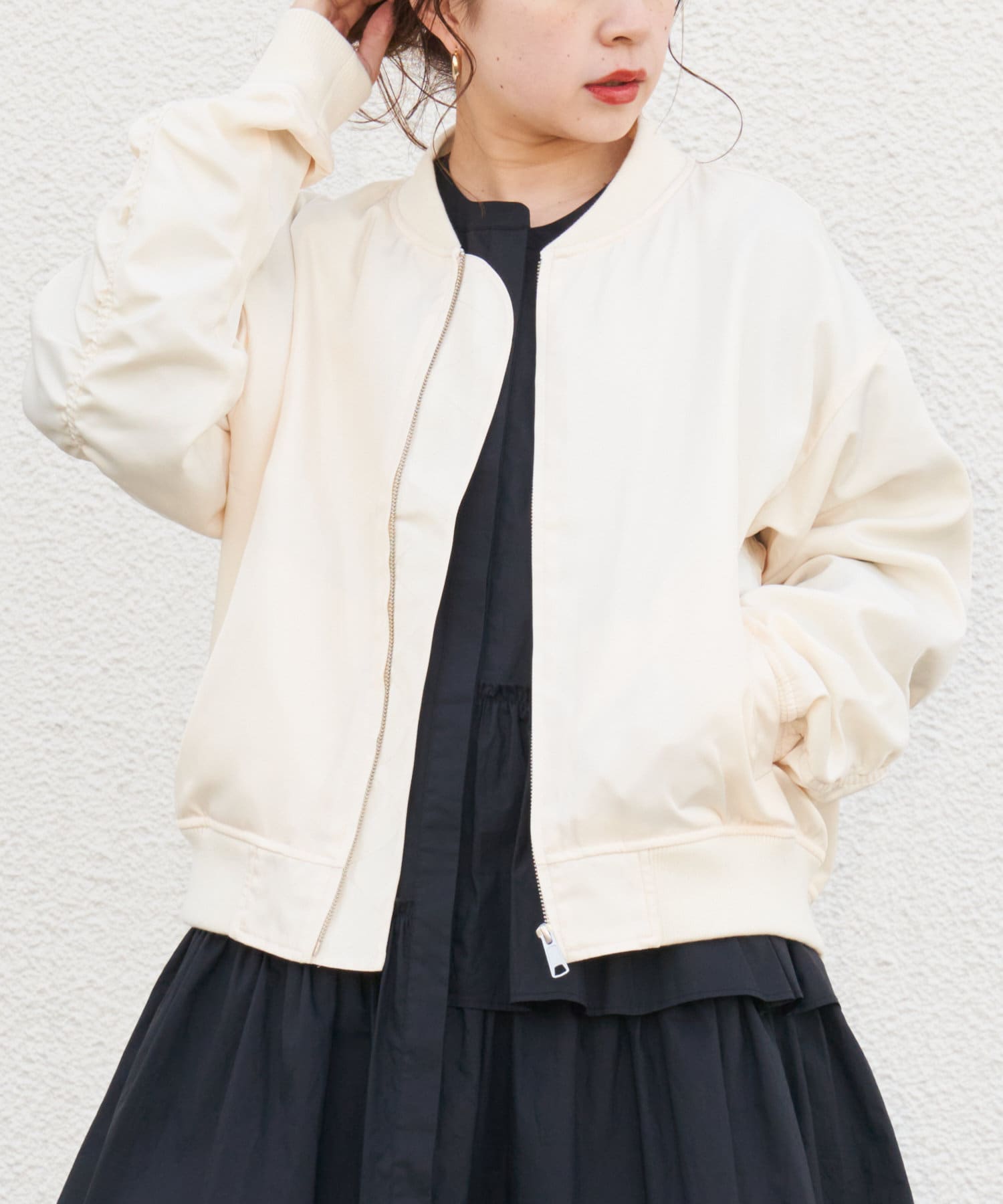 ボリューム袖ma 1ブルゾン Who S Who Chico フーズフーチコ レディース Pal Closet パルクローゼット パルグループ公式ファッション通販サイト