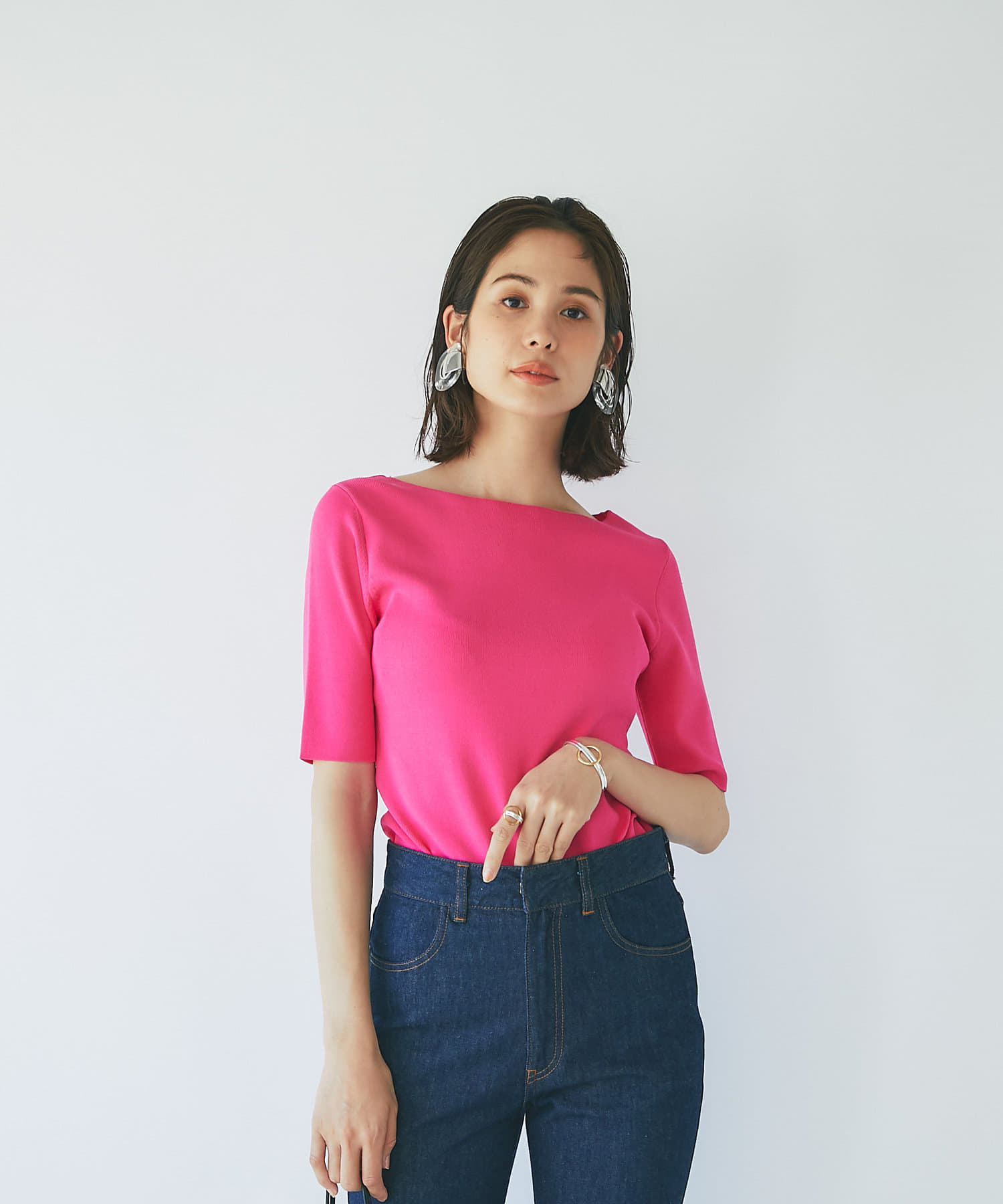 ボンボンストアニットSサイズ La boutique BonBon｜【人気スタッフmiki監修】ジップ2WAYニット