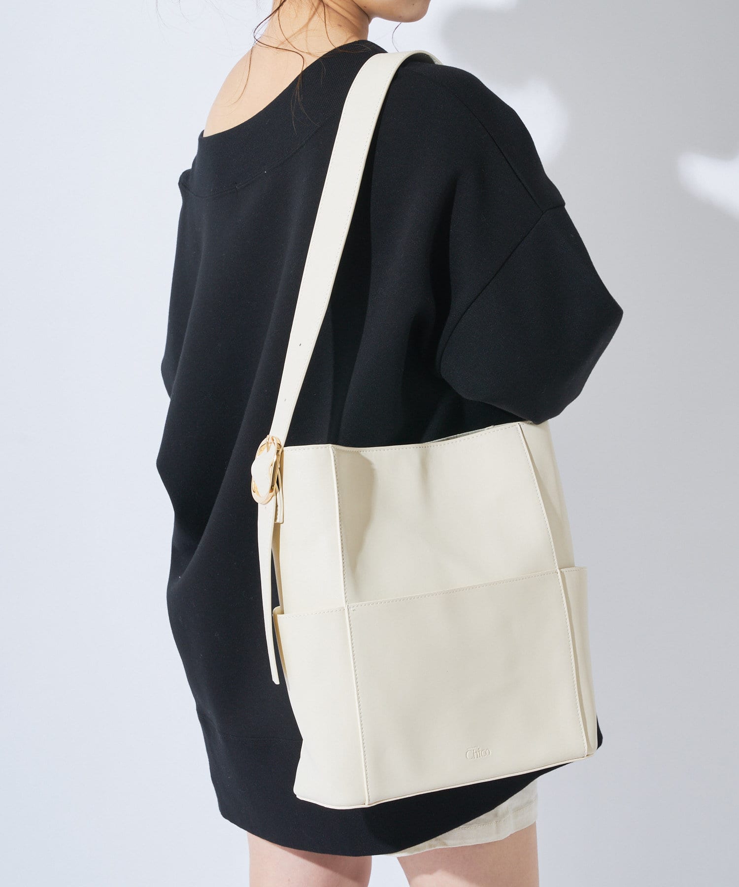 合皮ベルトスクエアビックトート フェイクレザーバッグ Chico チコ レディース Pal Closet パルクローゼット パルグループ公式ファッション通販サイト